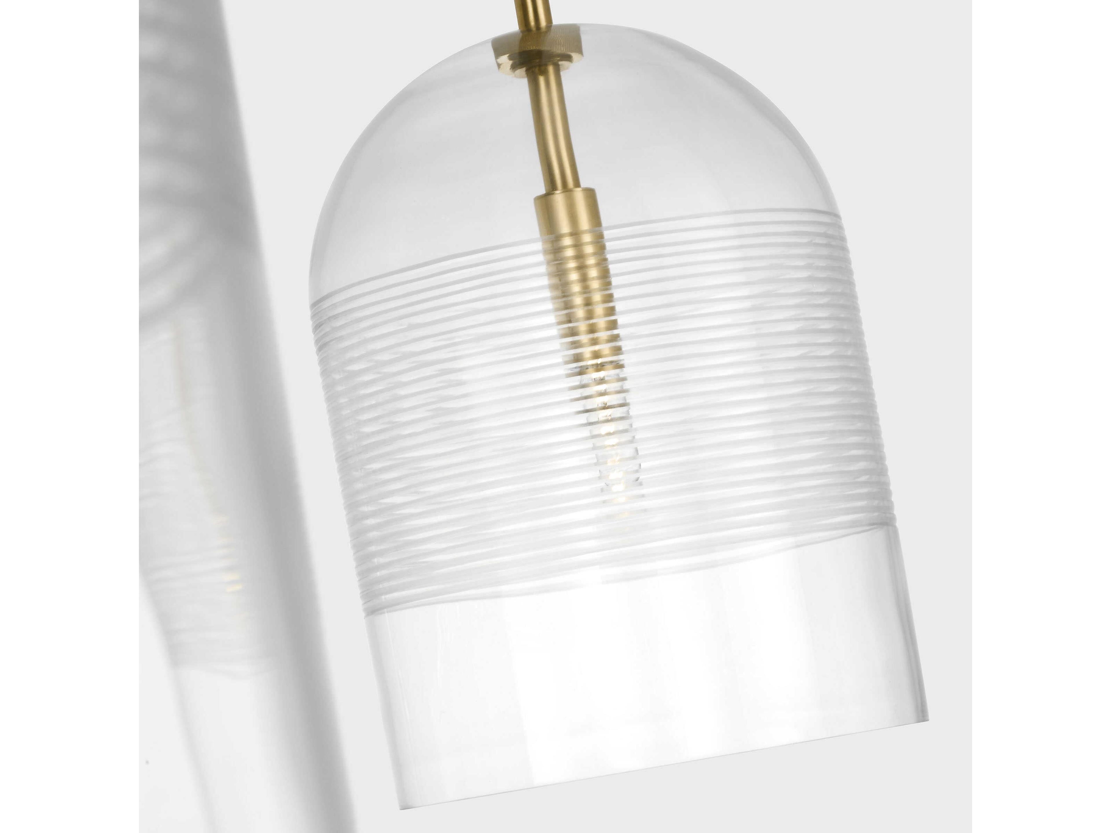 Visual Comfort Modern Leano 2-Light Brass Island Pendant