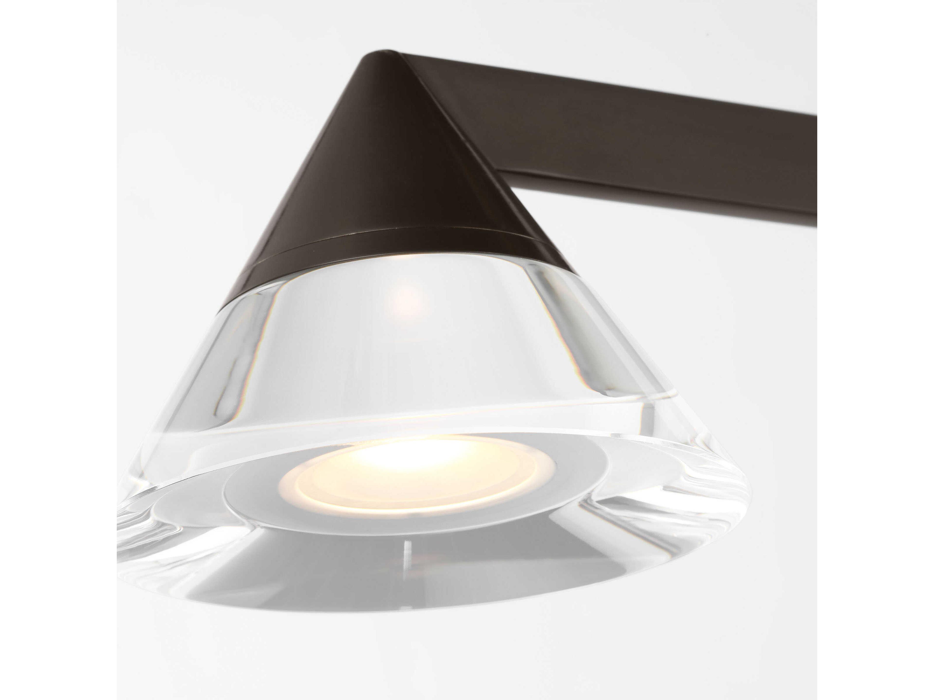 Visual Comfort Modern Midrand 2-Light Bronze Linear Island Pendant