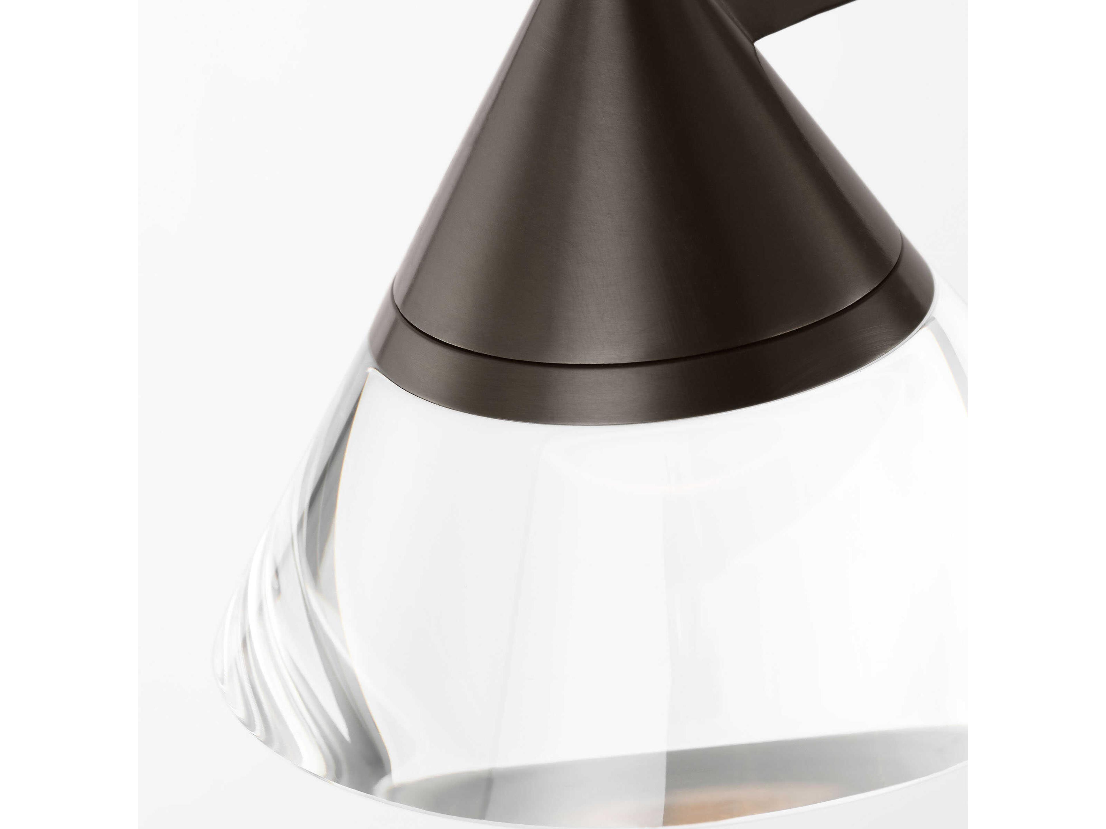 Visual Comfort Modern Midrand 2-Light Bronze Linear Island Pendant