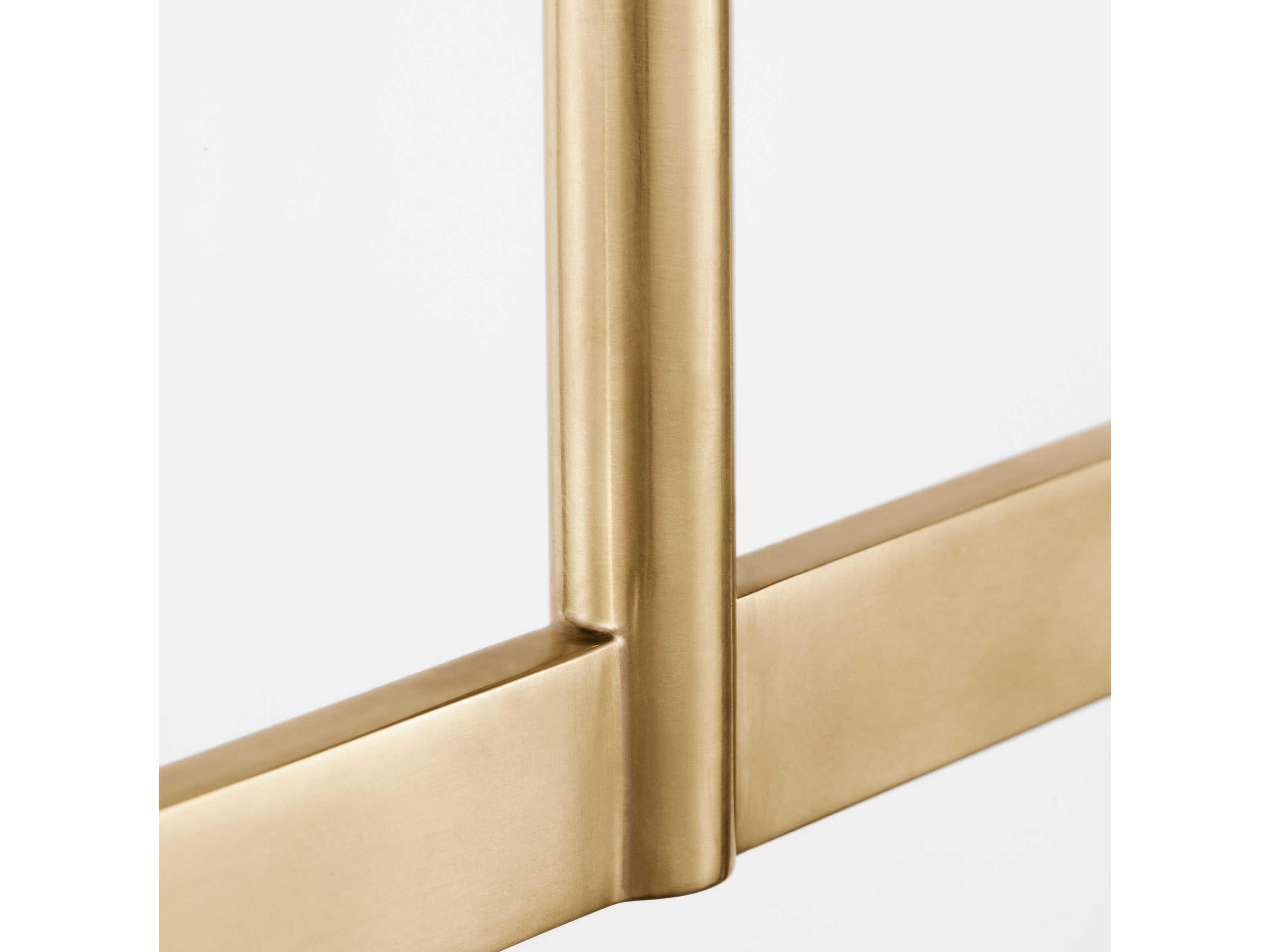 Visual Comfort Modern Midrand 2-Light Brass Linear Island Pendant