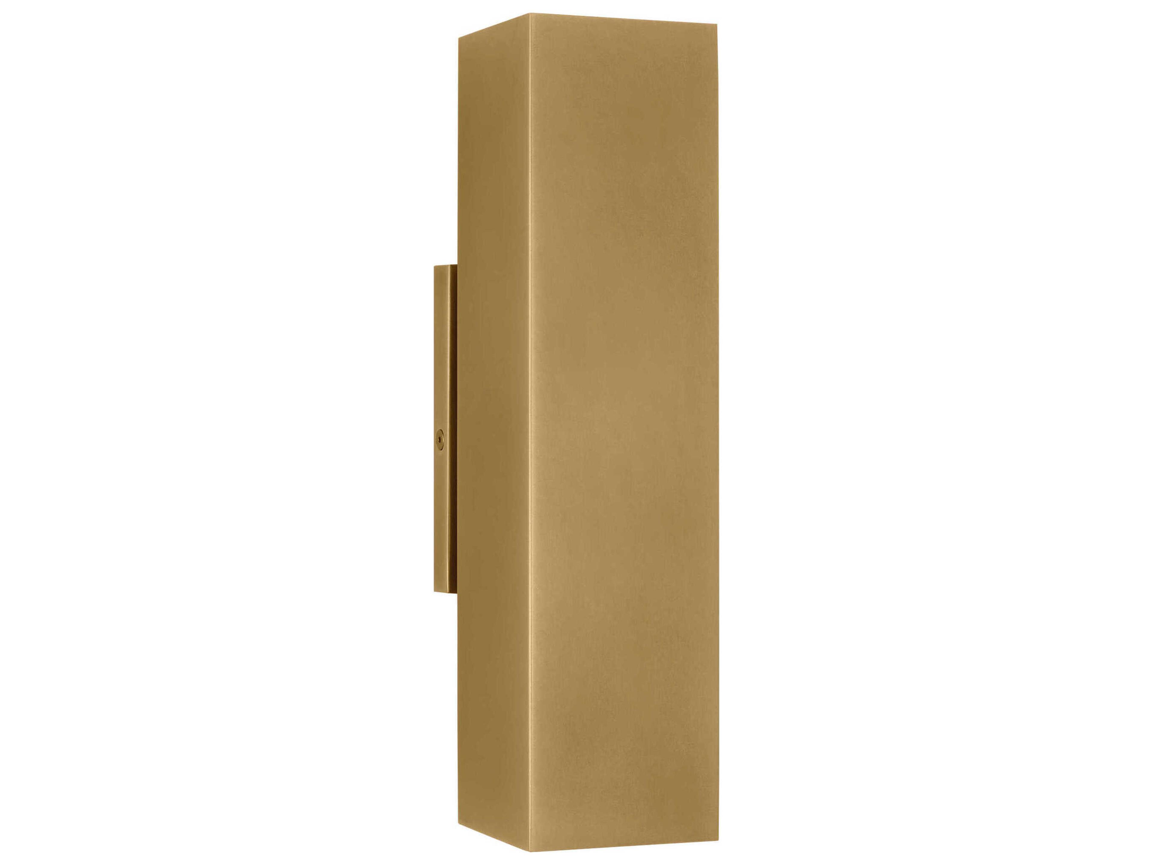 Pressa Outdoor Wall Sconce Medium LED Natural Brass