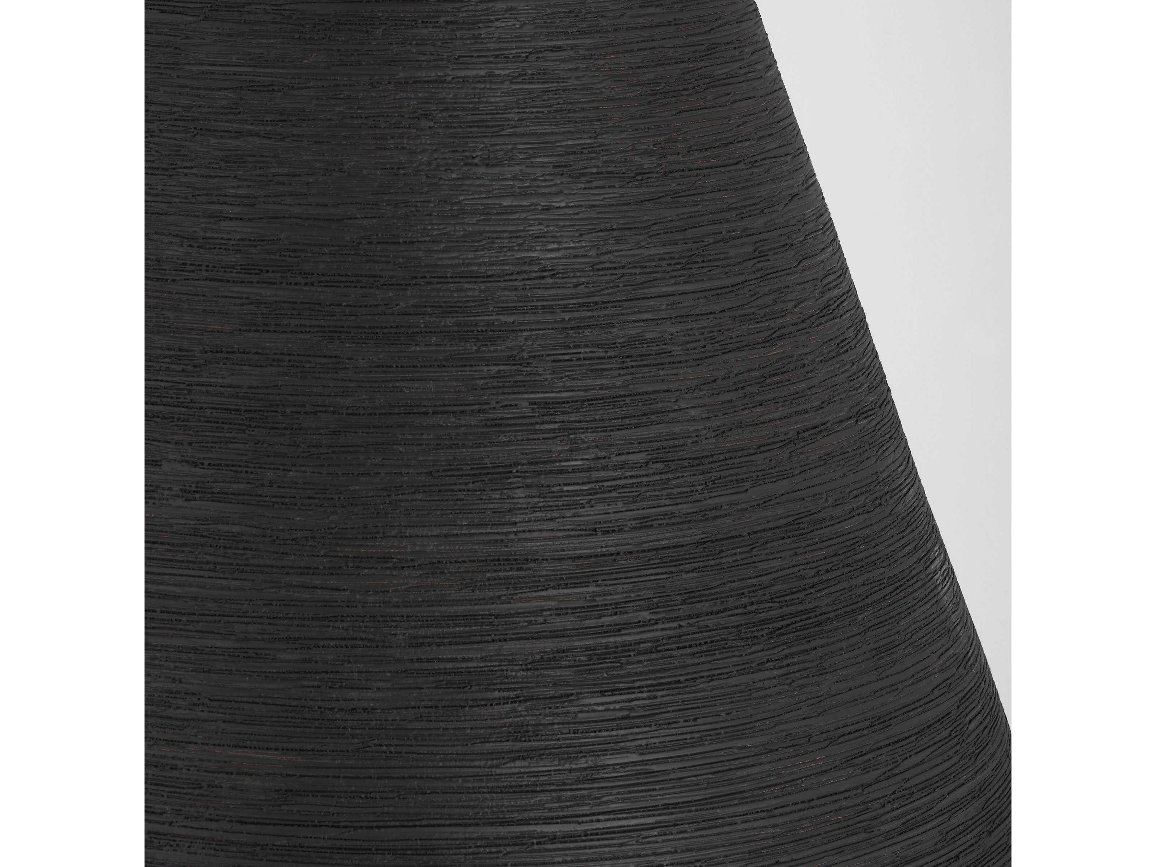 Visual Comfort Modern Karam 1-Light Black Natural Brass Empire Pendant