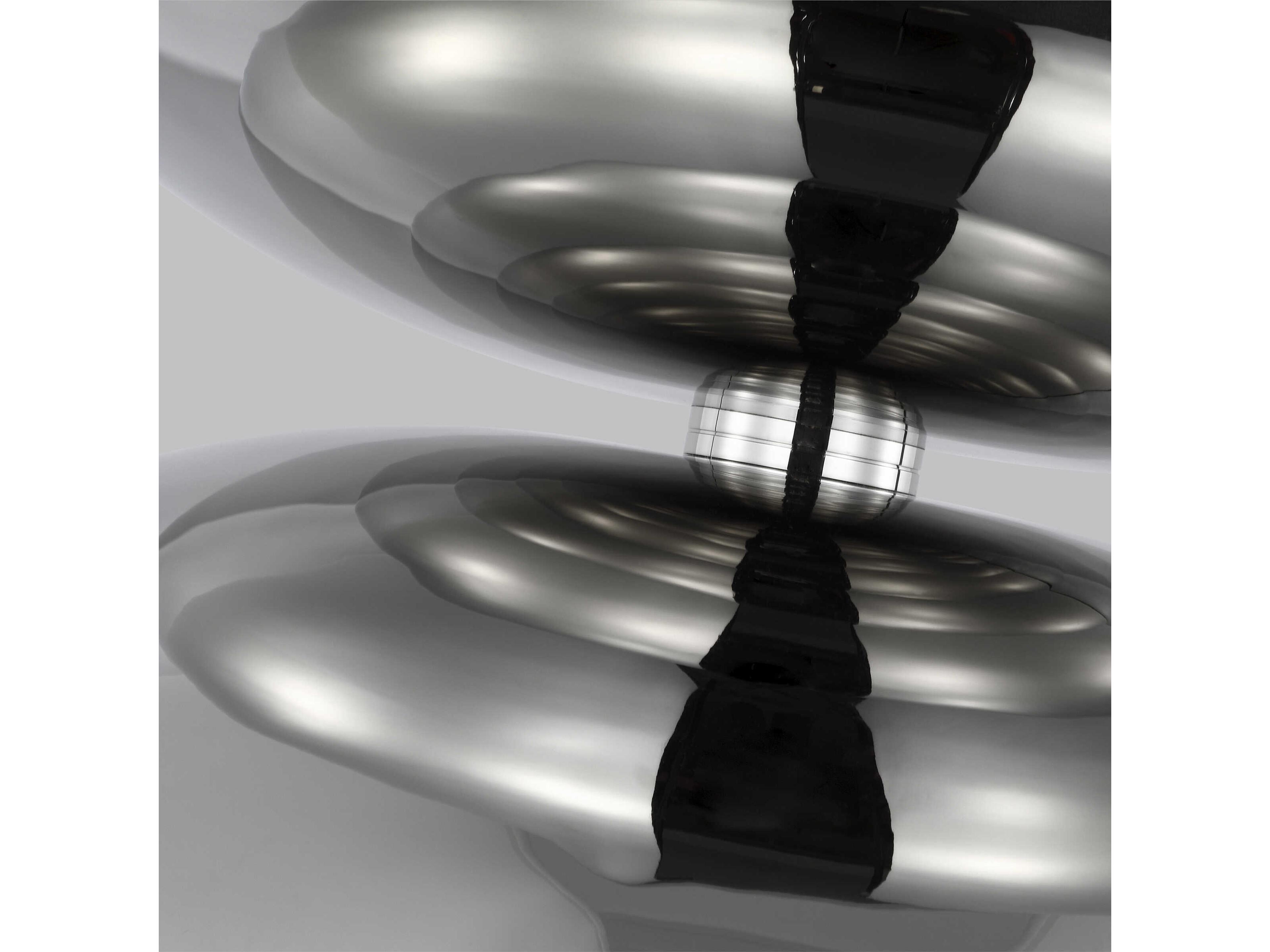 Visual Comfort Modern Shanti 2-Light Polished Nickel Dome Pendant