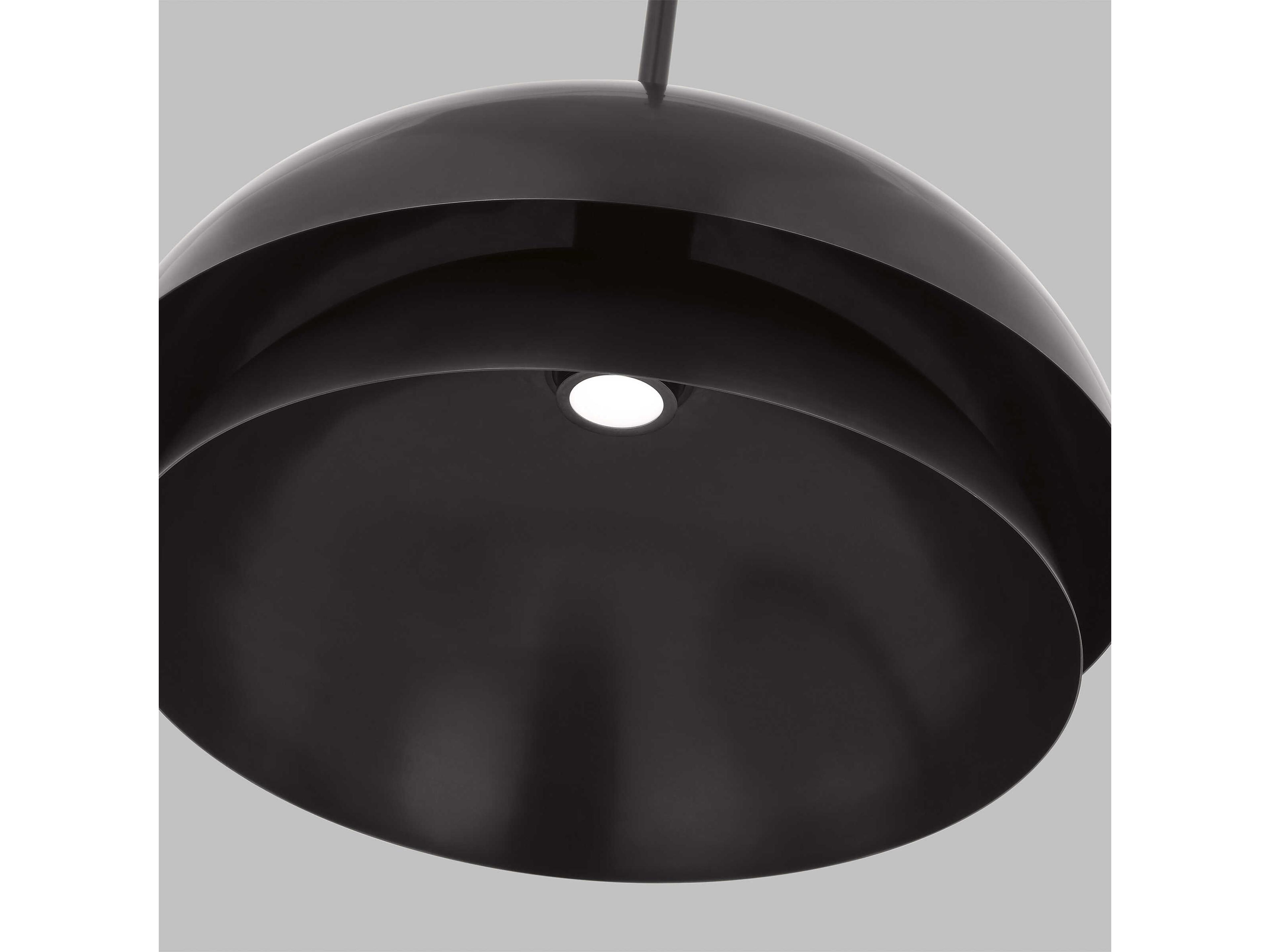 Visual Comfort Modern Shanti 1-Light Dark Bronze Dome Pendant