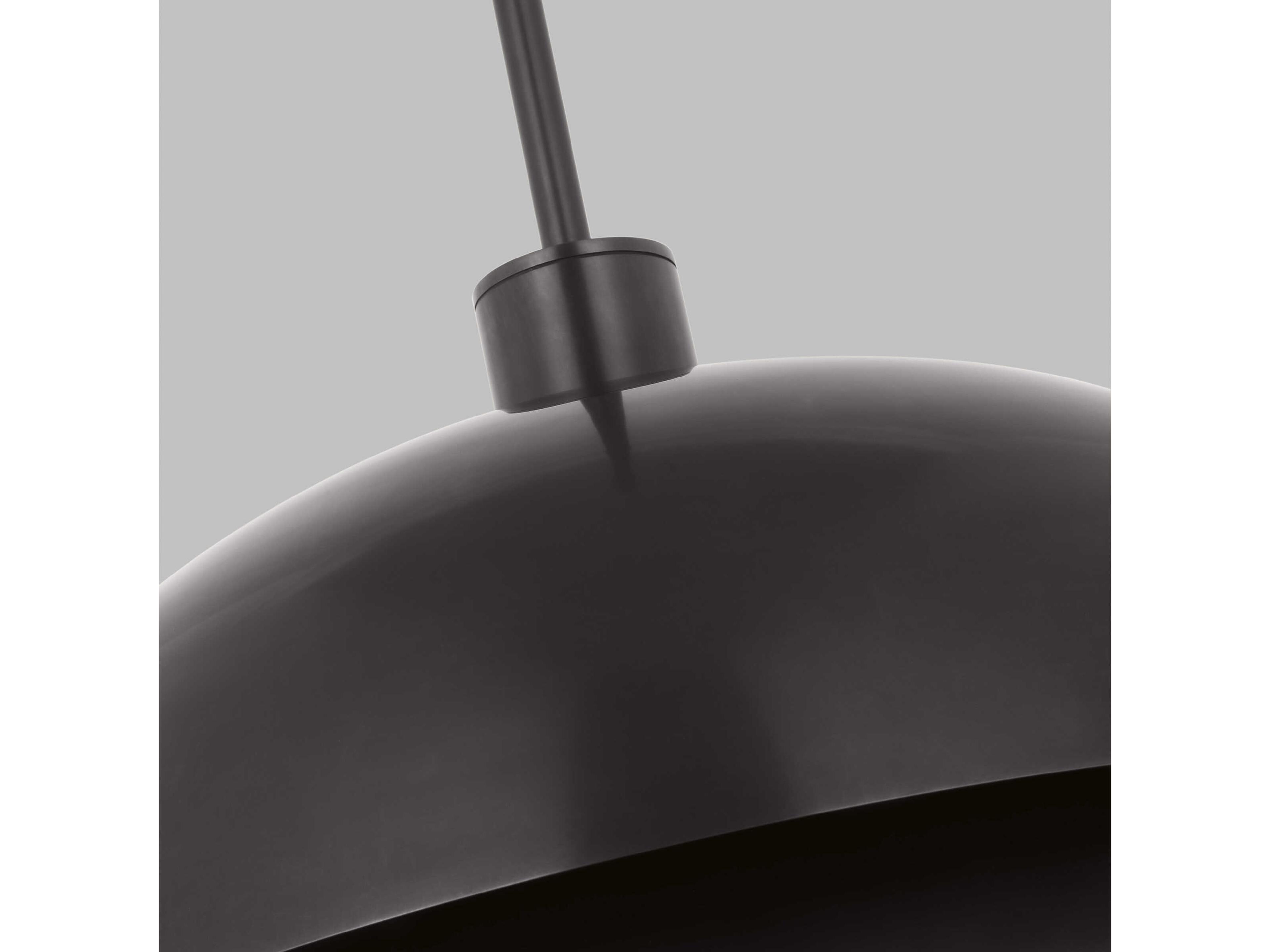 Visual Comfort Modern Shanti 1-Light Dark Bronze Dome Pendant