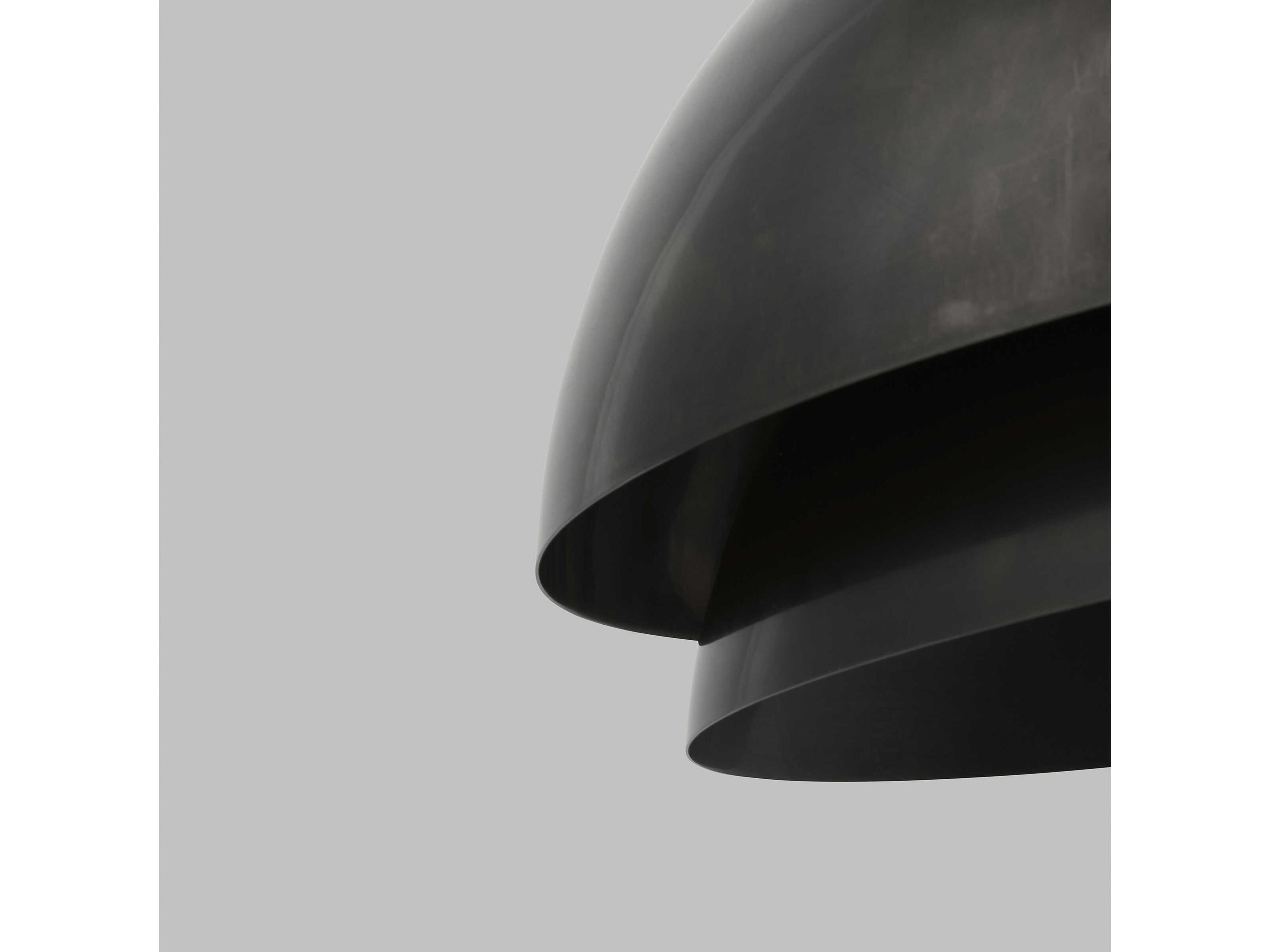 Visual Comfort Modern Shanti 1-Light Dark Bronze Dome Pendant