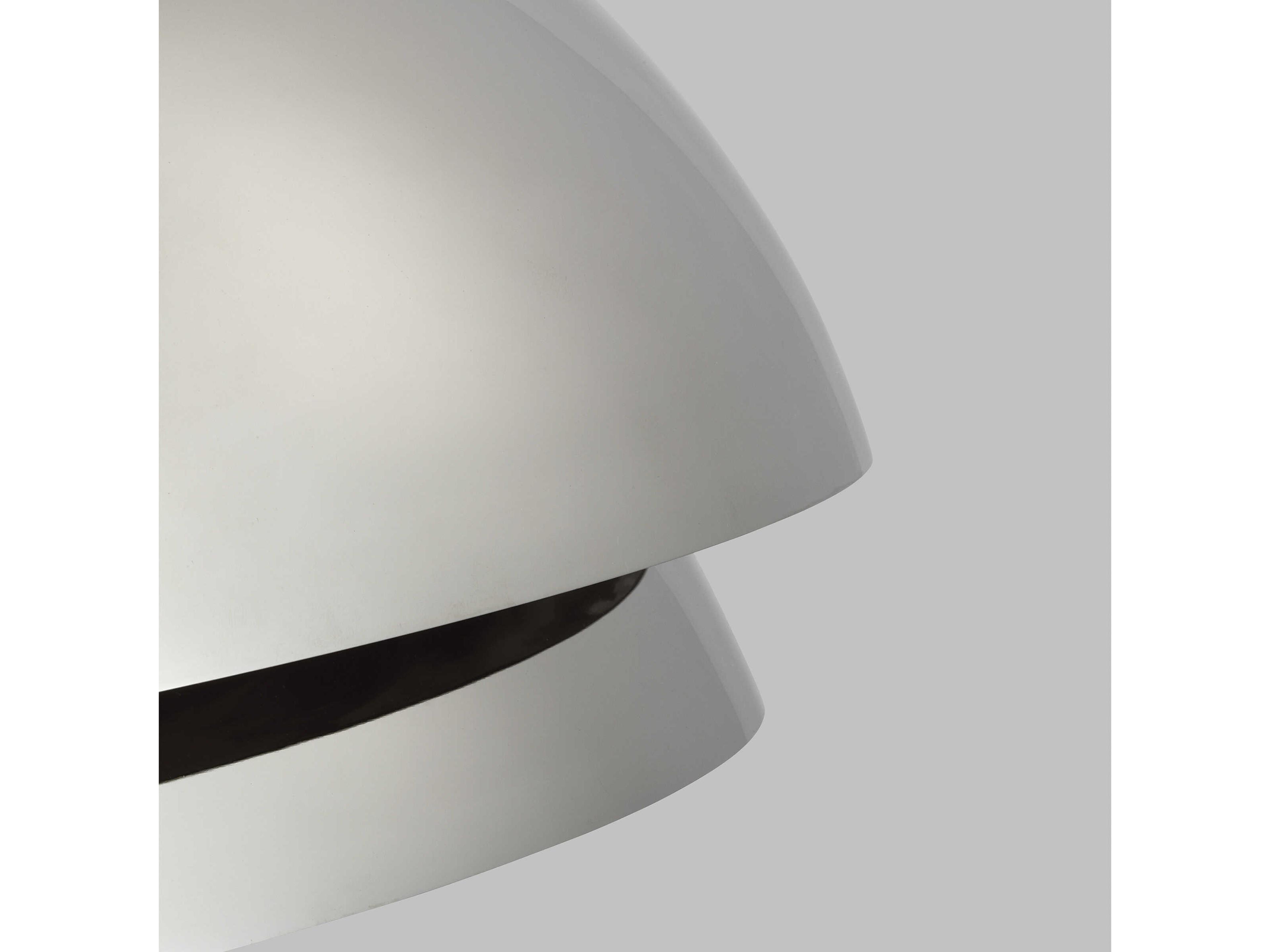 Visual Comfort Modern Shanti 1-Light Polished Nickel Dome Pendant