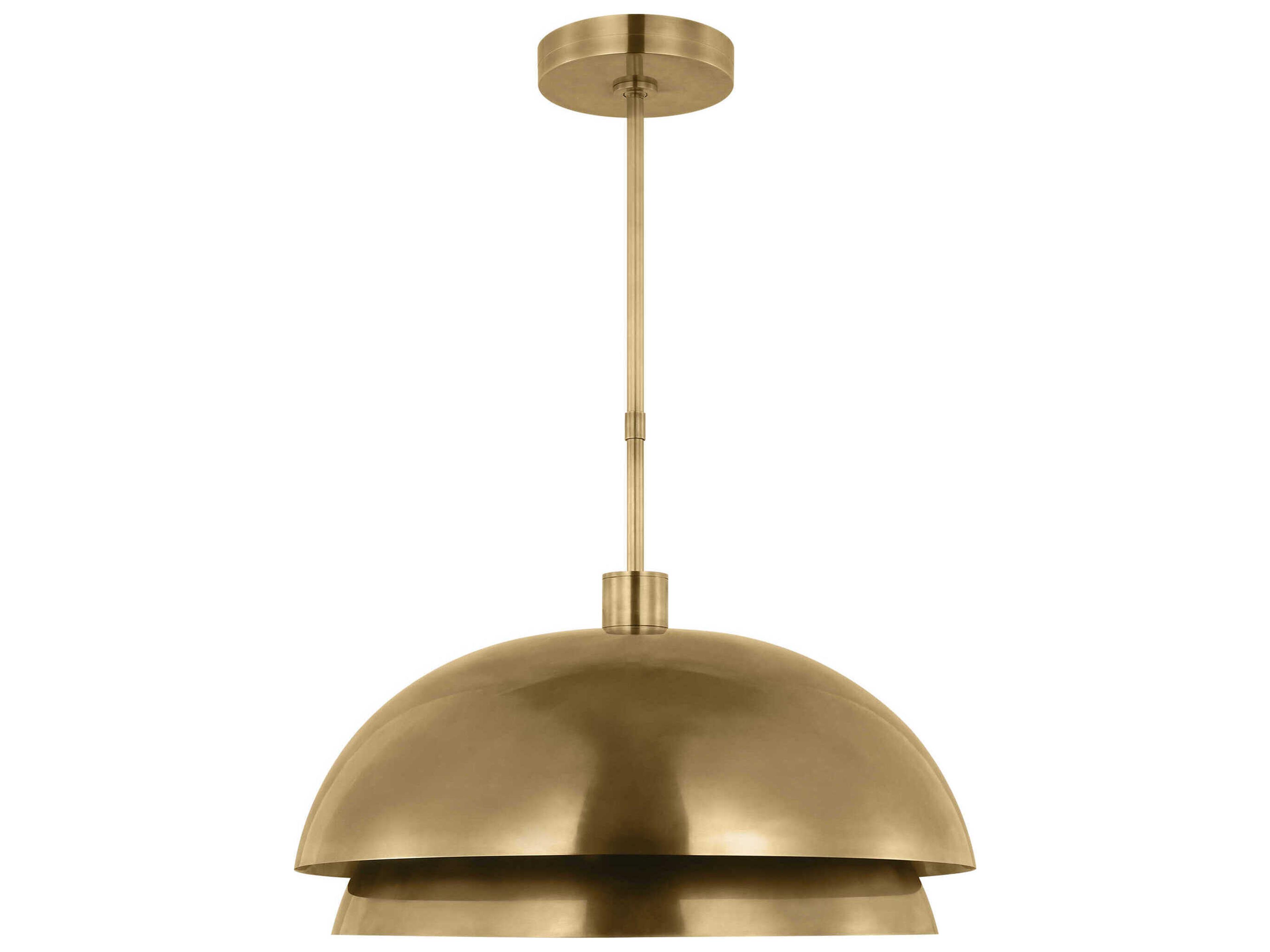 Shanti LED Pendant Light in Natural Brass