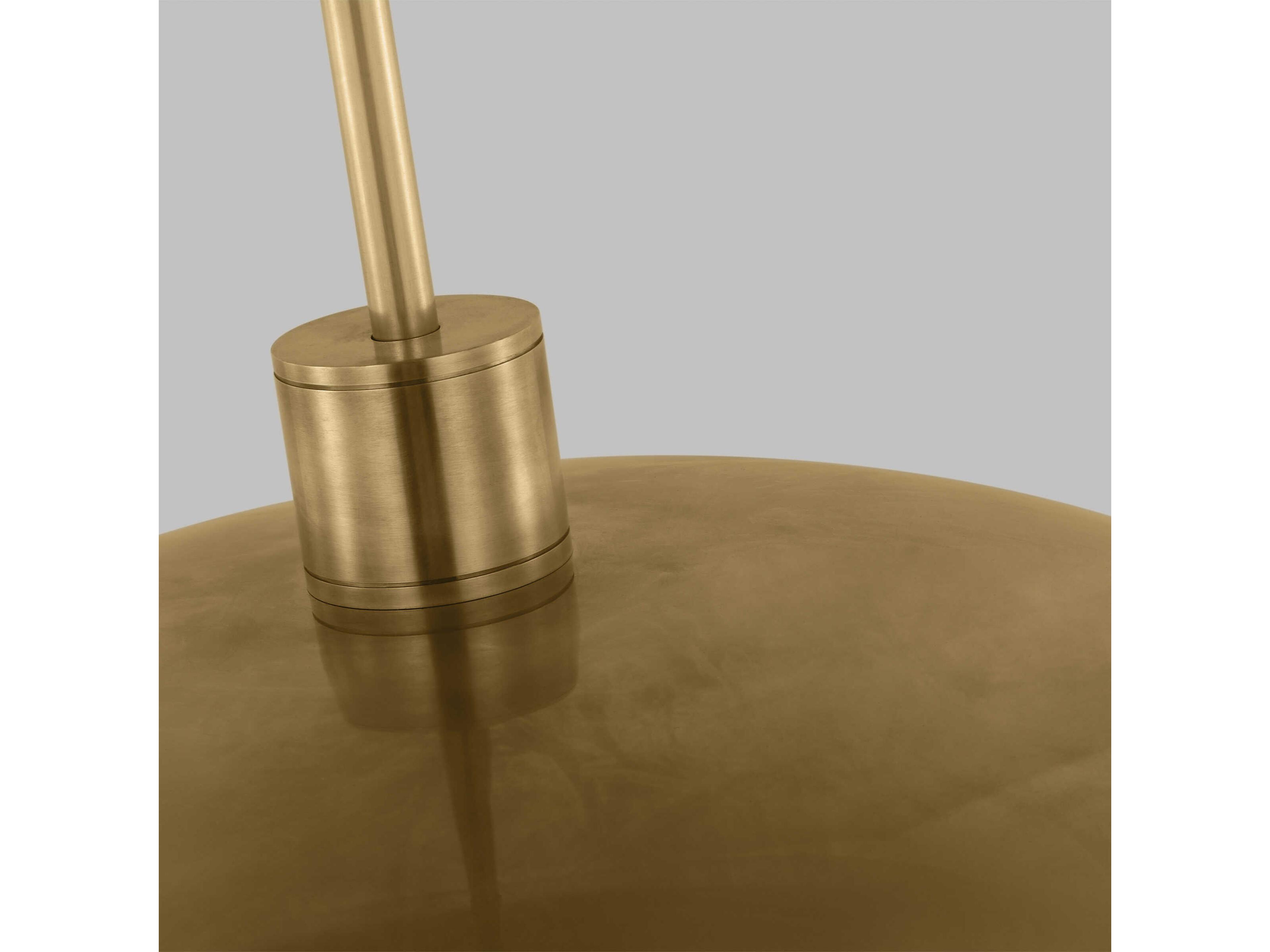 Visual Comfort Modern Shanti 1-Light Natural Brass Dome Pendant