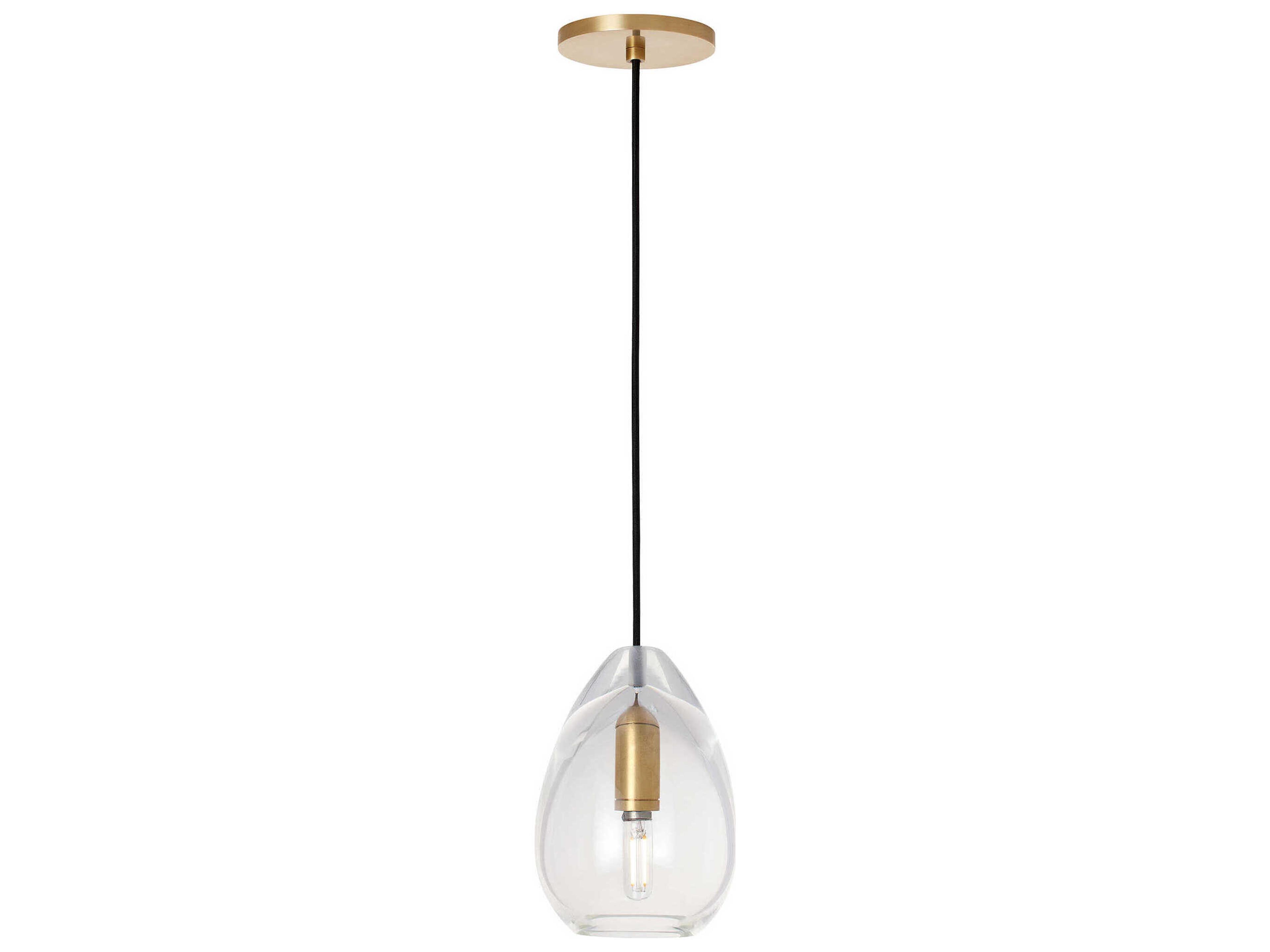 Alina Pendant Light in Natural Brass