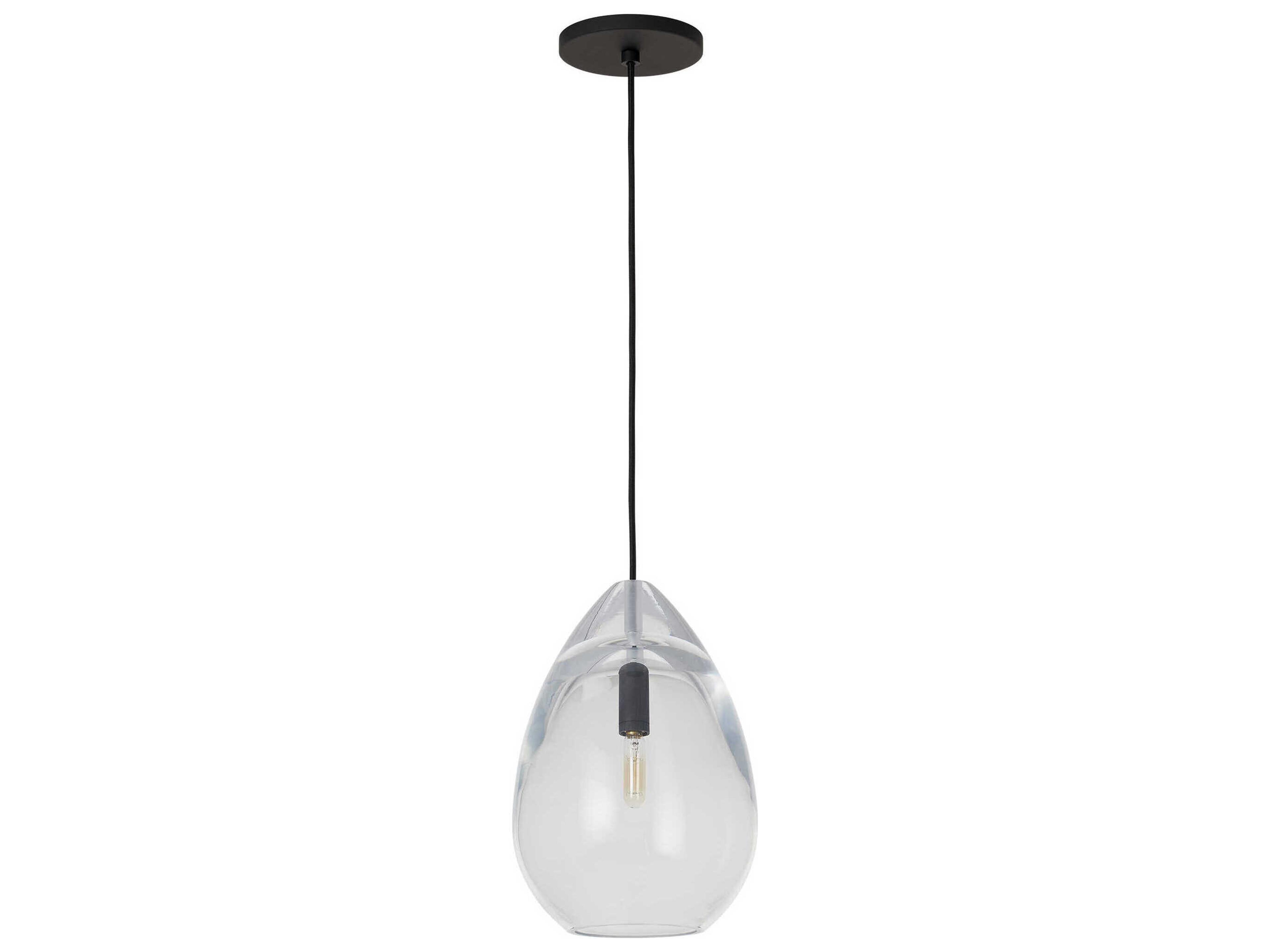 Alina 1-Light Nightshade Black Mini Pendant