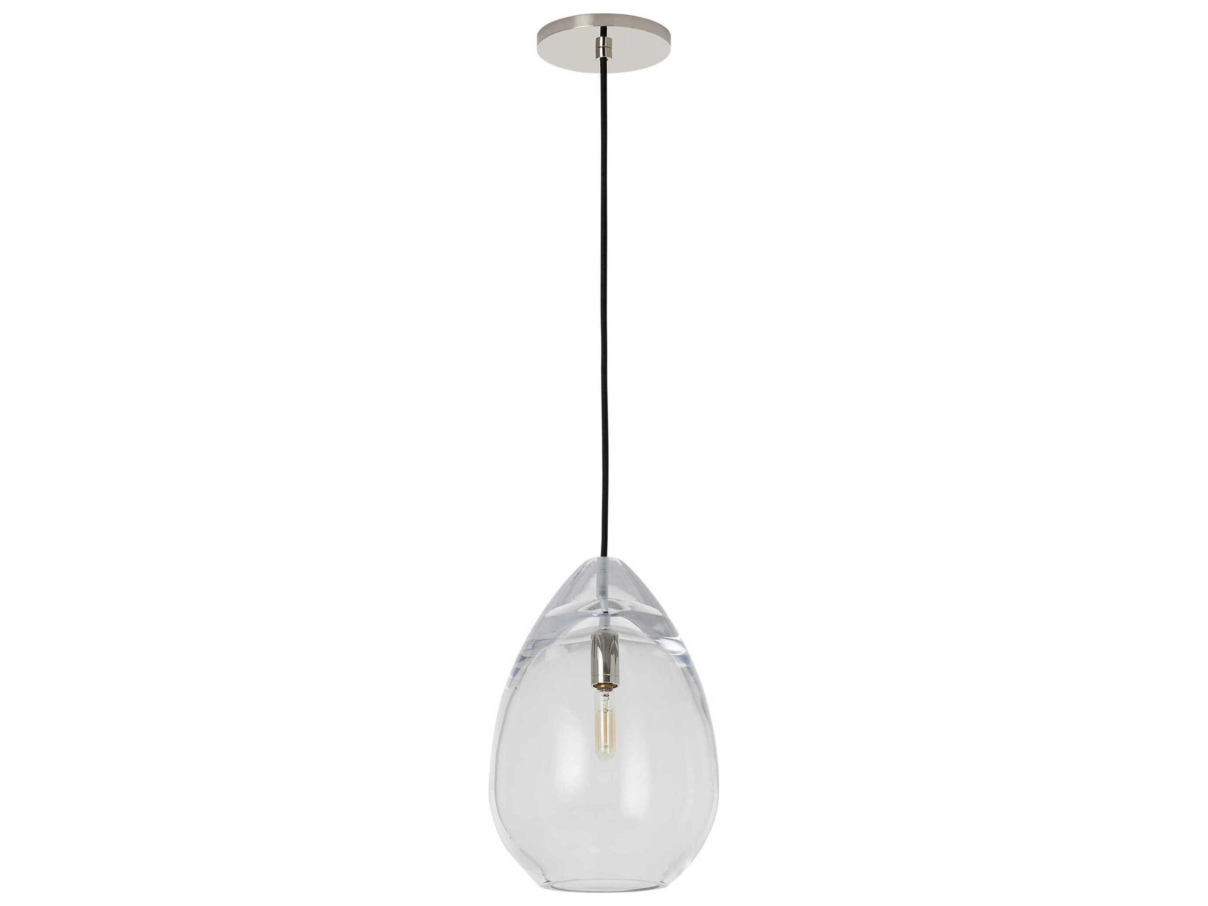 Visual Comfort Modern Alina 1-Light Polished Nickel Mini Pendant