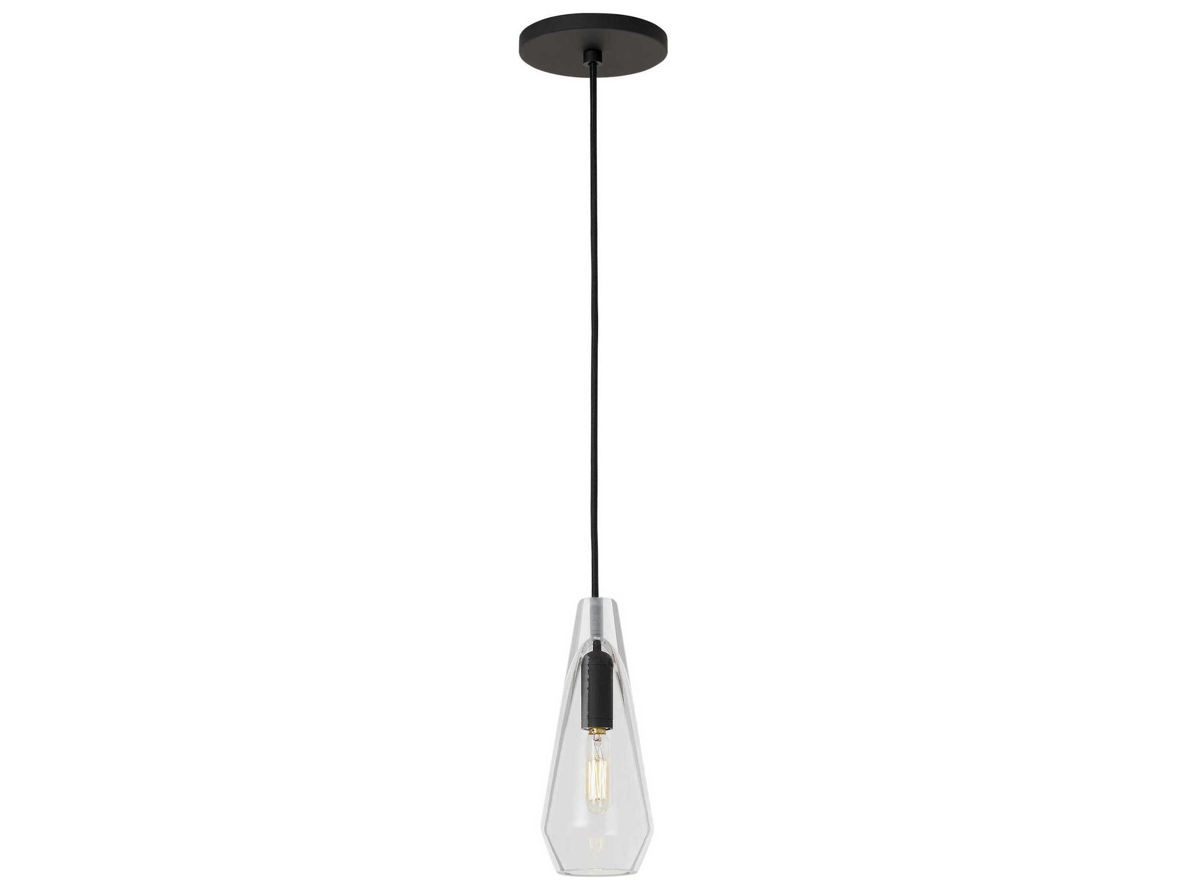 Visual Comfort Modern Lustra 1-Light Nightshade Black Mini Pendant