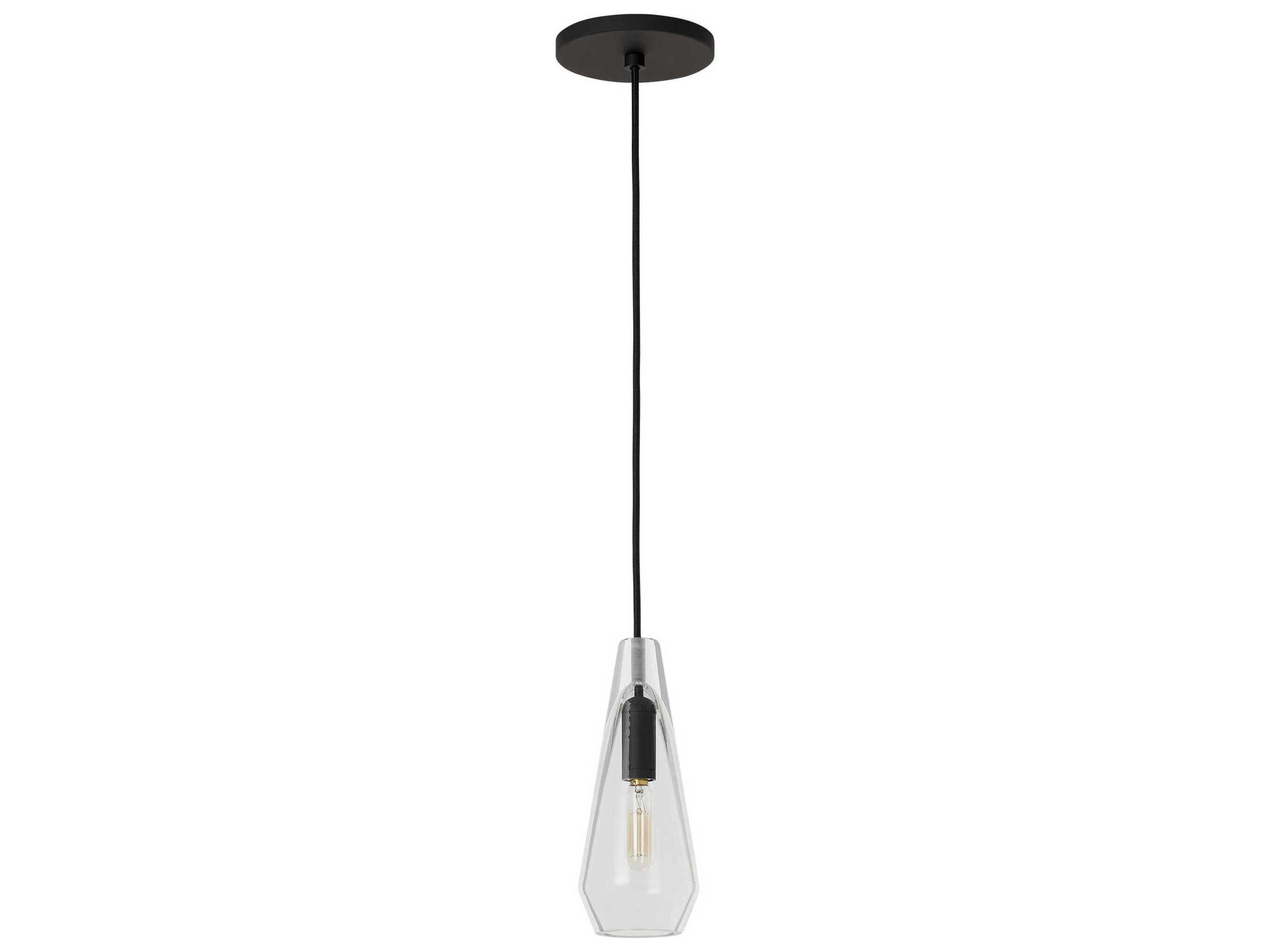 Visual Comfort Modern Lustra 1-Light Nightshade Black Mini Pendant