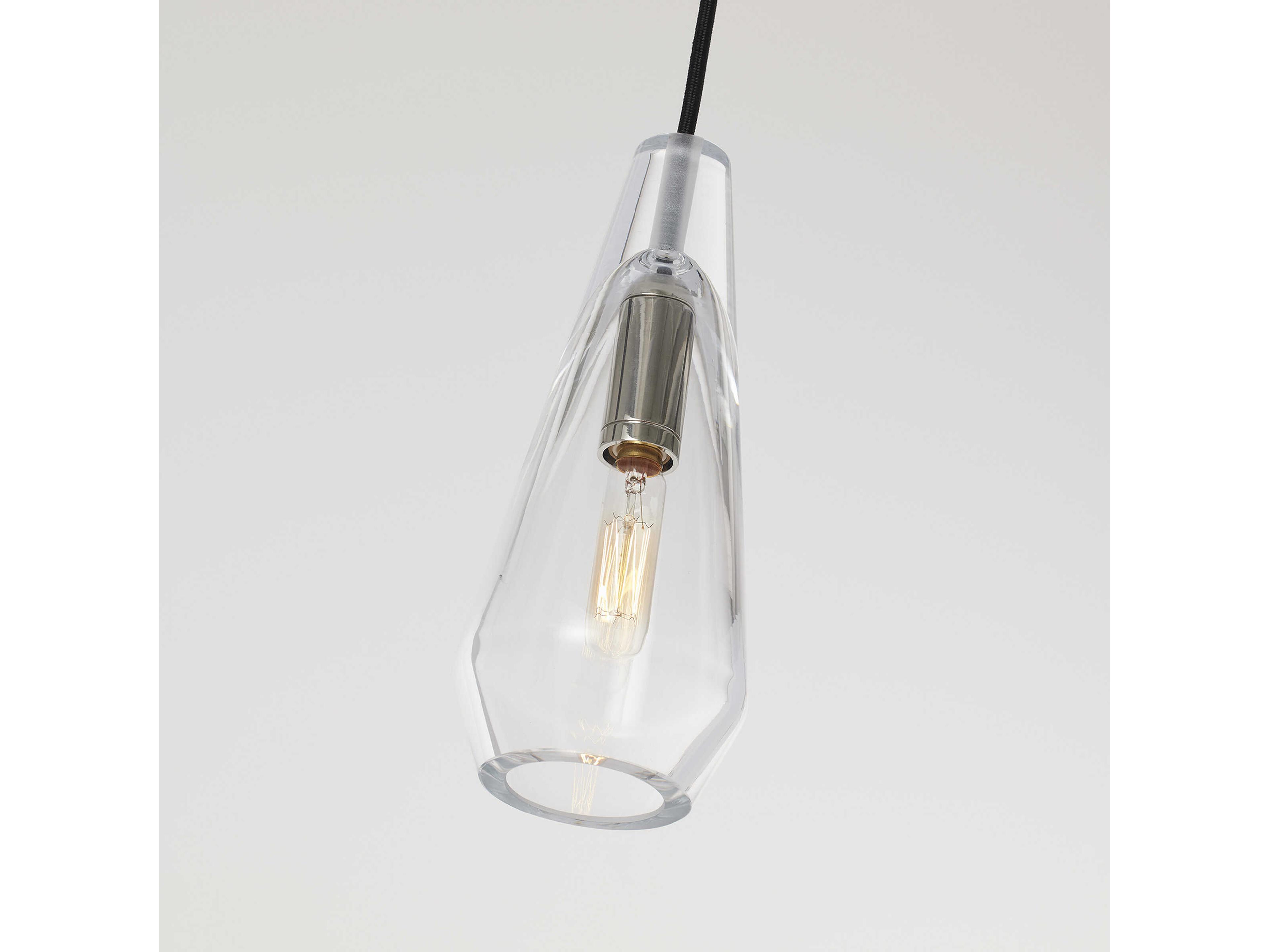 Visual Comfort Modern Lustra 1-Light Polished Nickel Mini Pendant