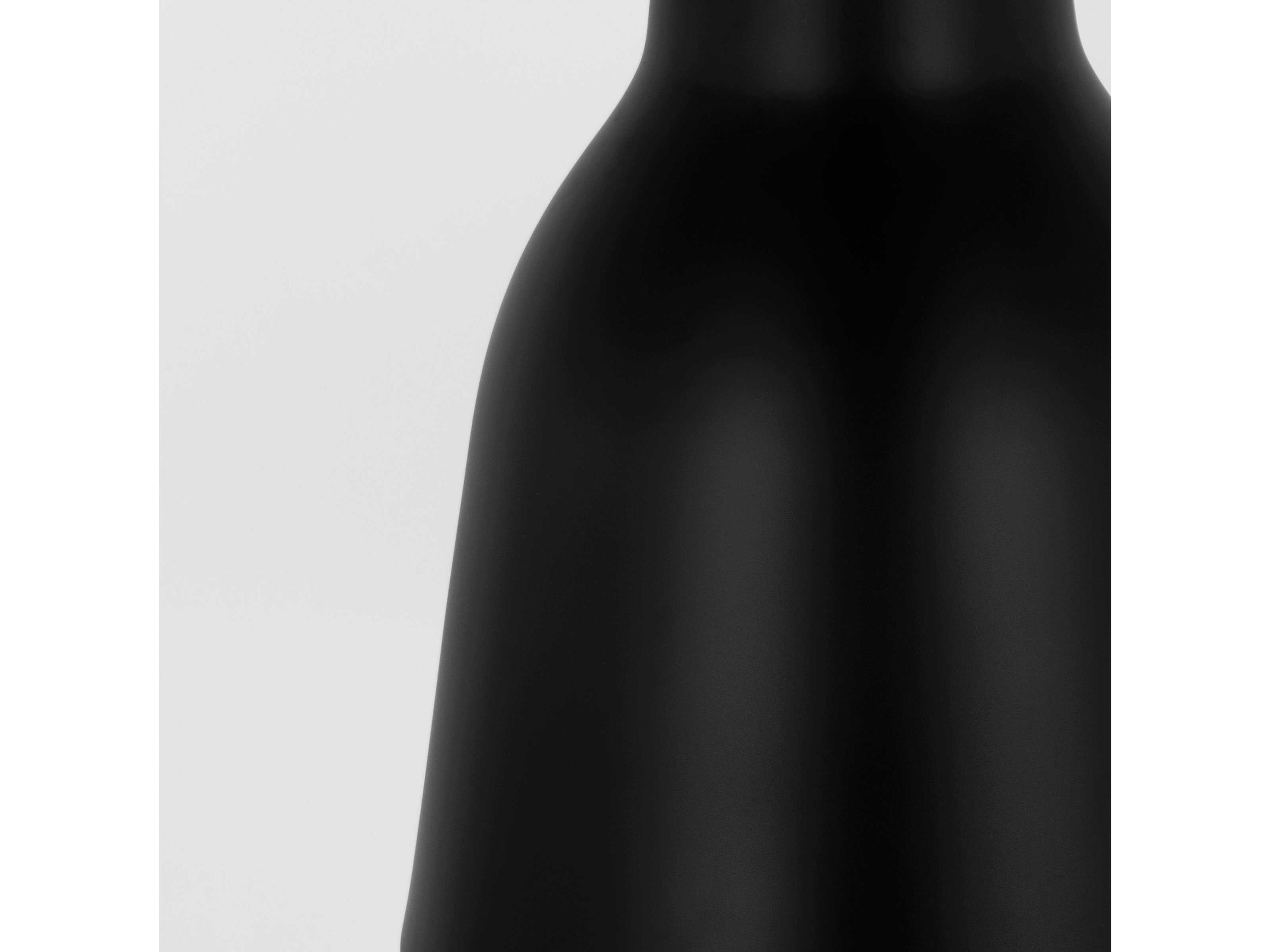 Visual Comfort Modern Forge 1-Light Black Natural Brass Pendant