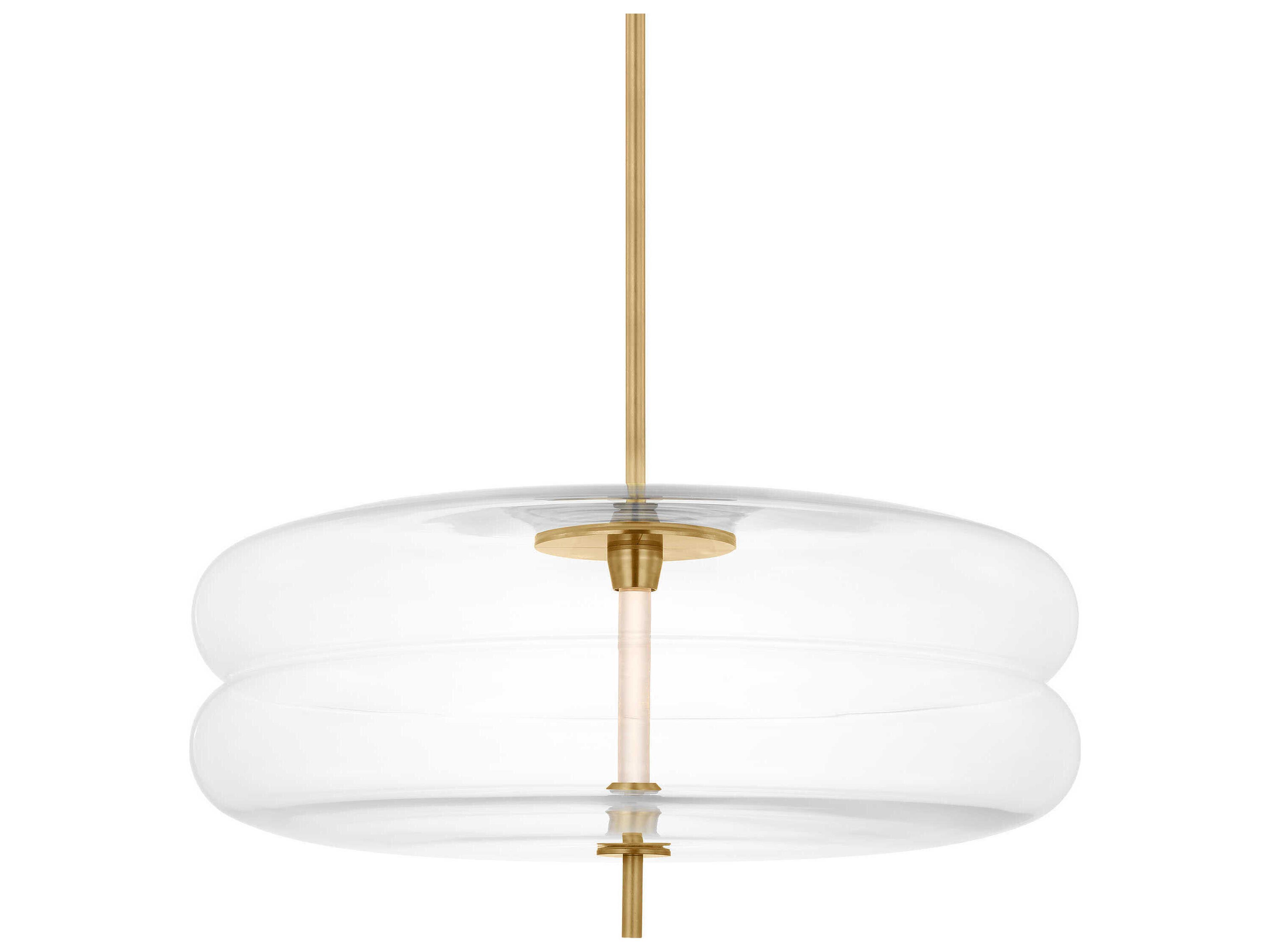 Shakkei 1-Light Natural Brass Pendant