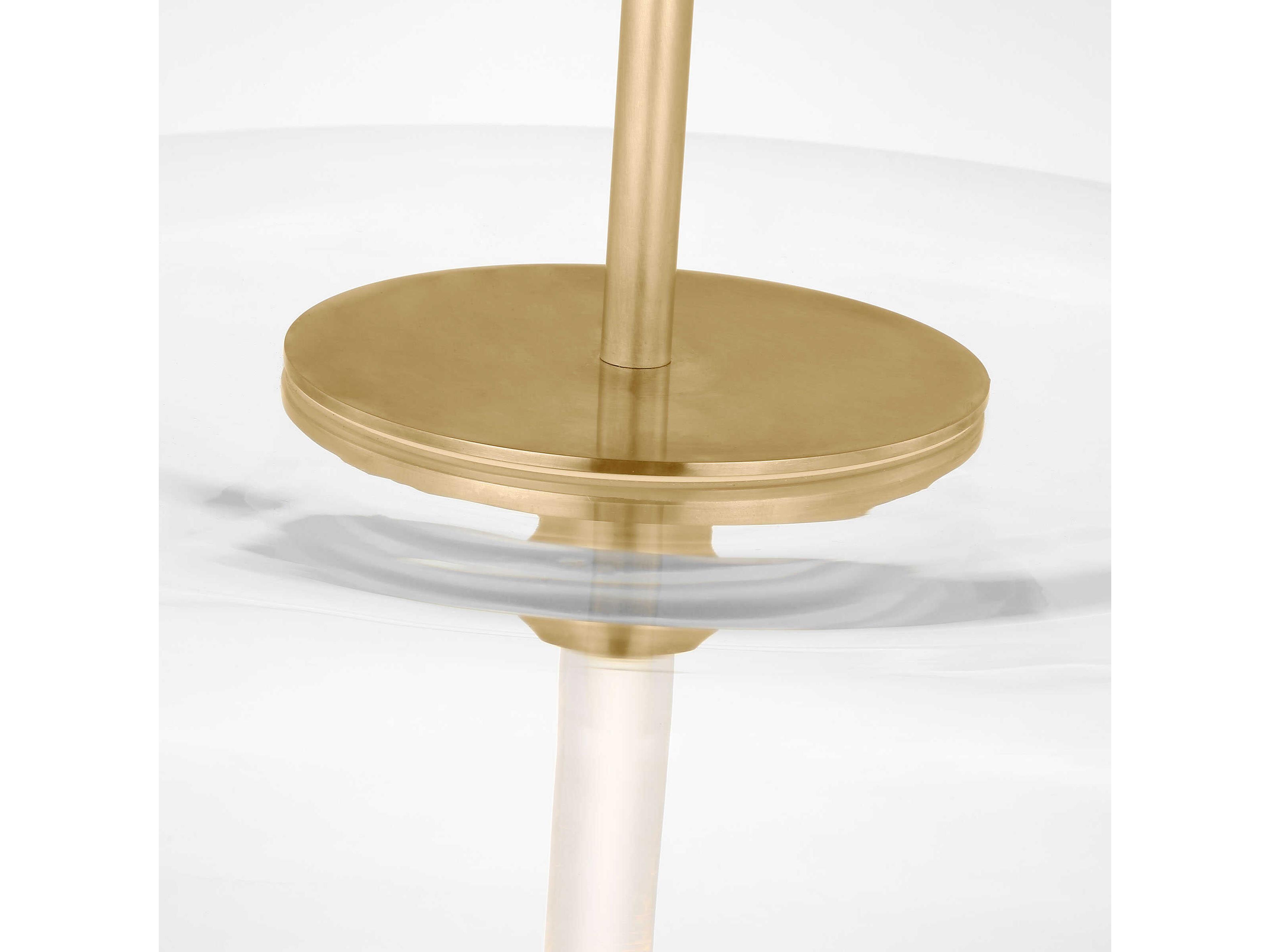 Visual Comfort Modern Shakkei 1-Light Natural Brass Pendant