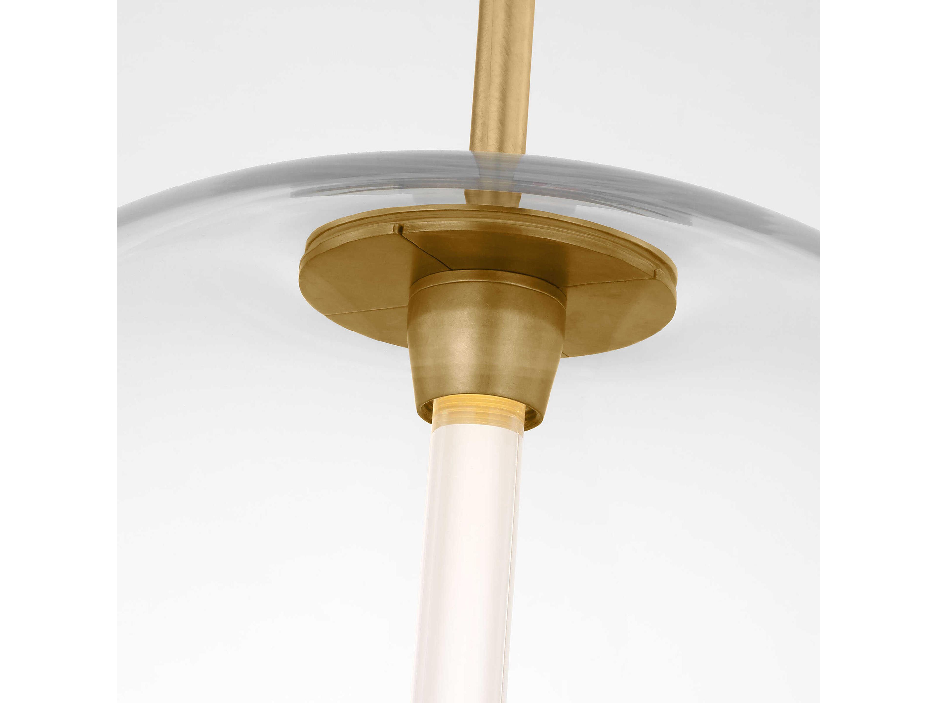 Visual Comfort Modern Heian 1-Light Natural Brass Pendant