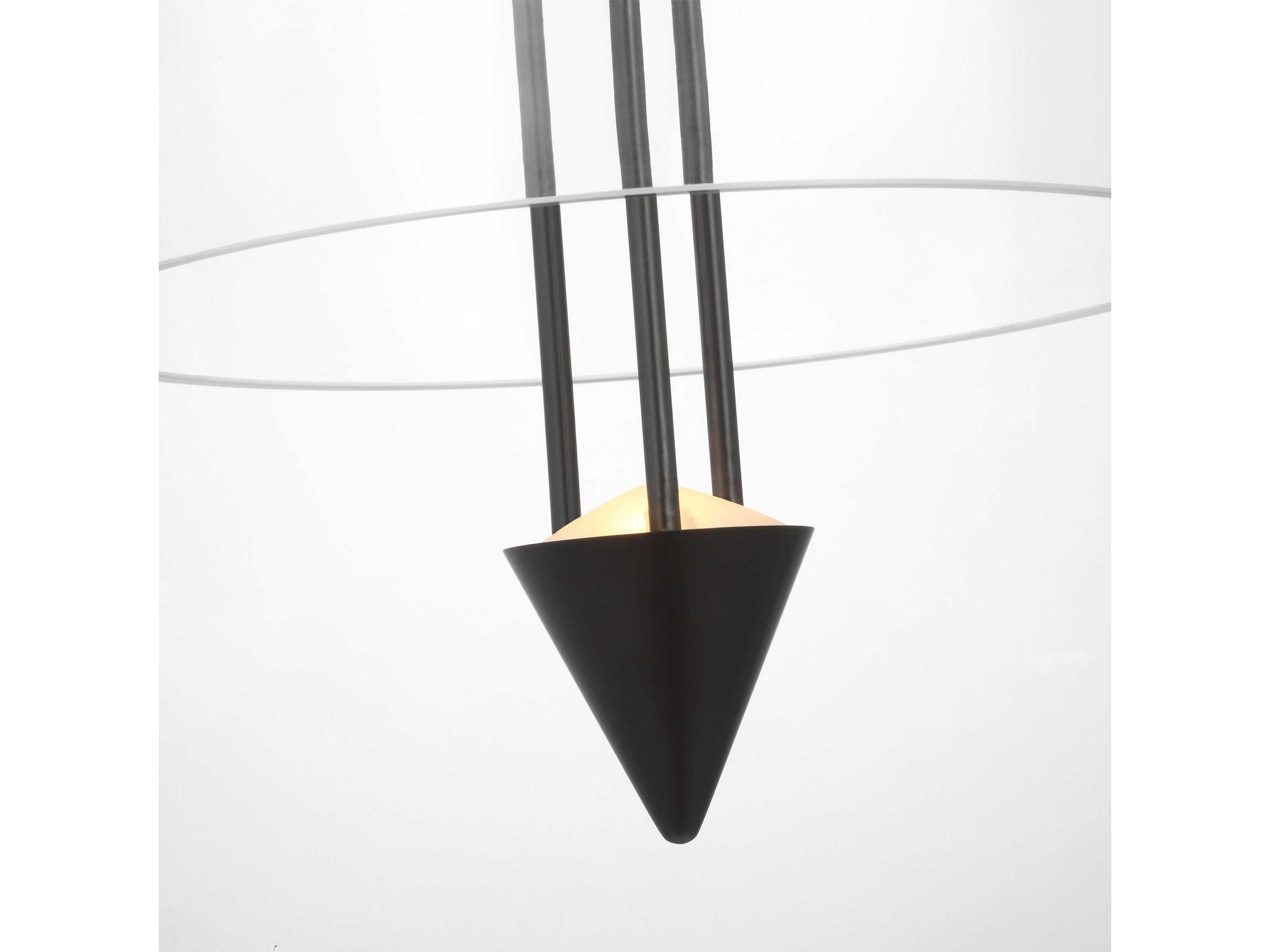 Visual Comfort Modern Cathedral 1-Light Dark Bronze Mini Pendant