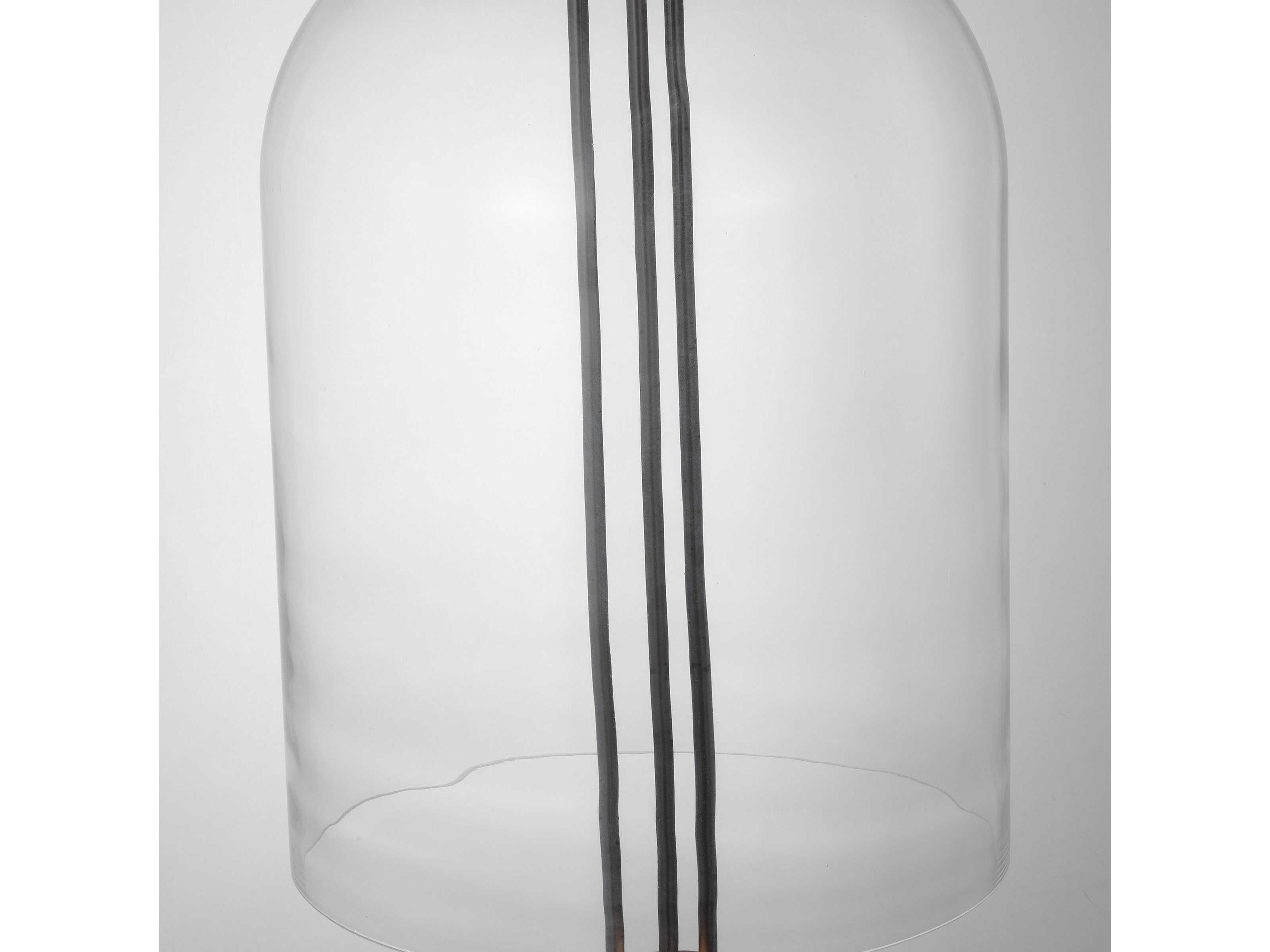 Visual Comfort Modern Cathedral 1-Light Dark Bronze Pendant