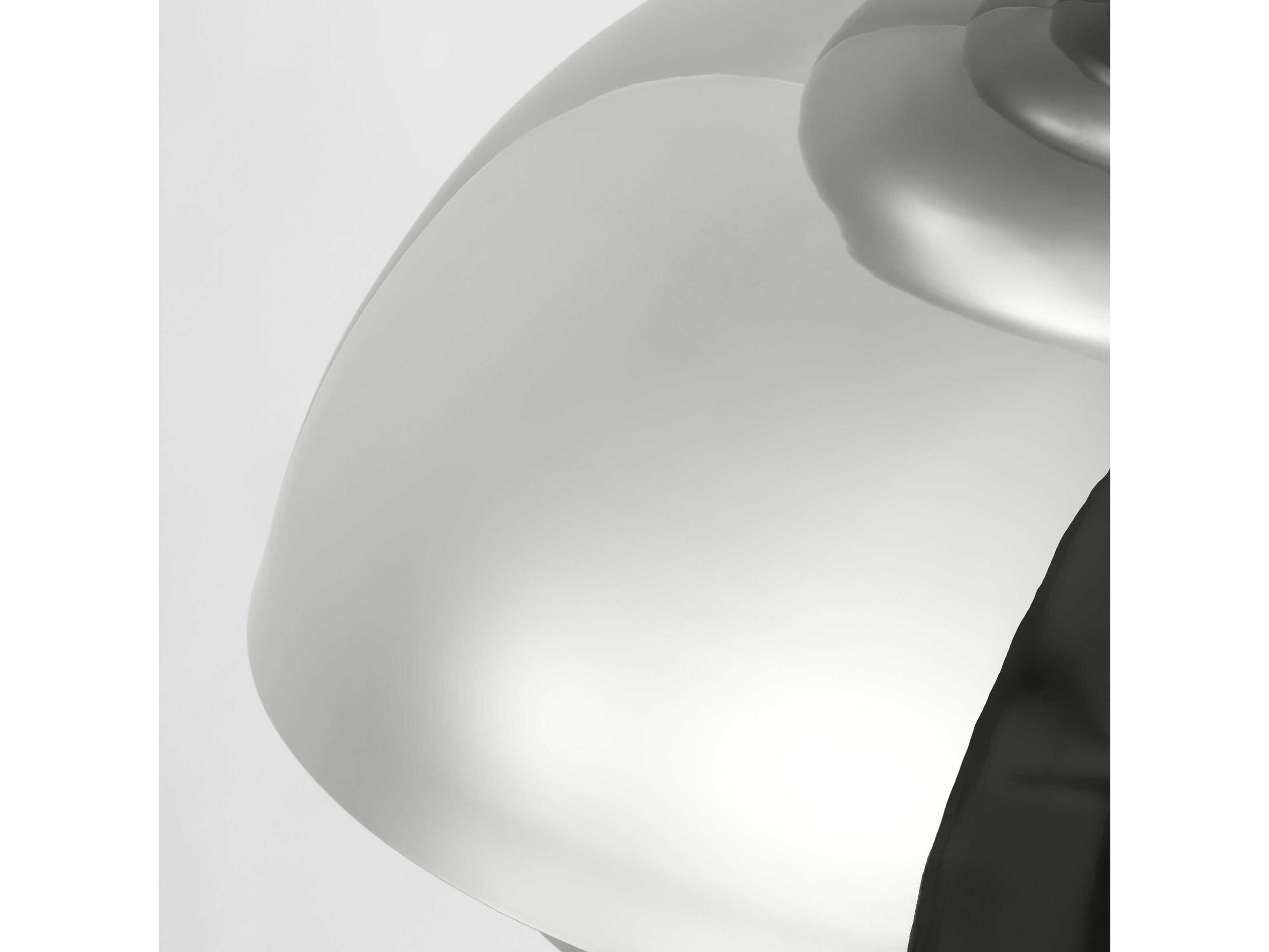 Visual Comfort Modern Shanti 2-Light Polished Nickel Dome Pendant