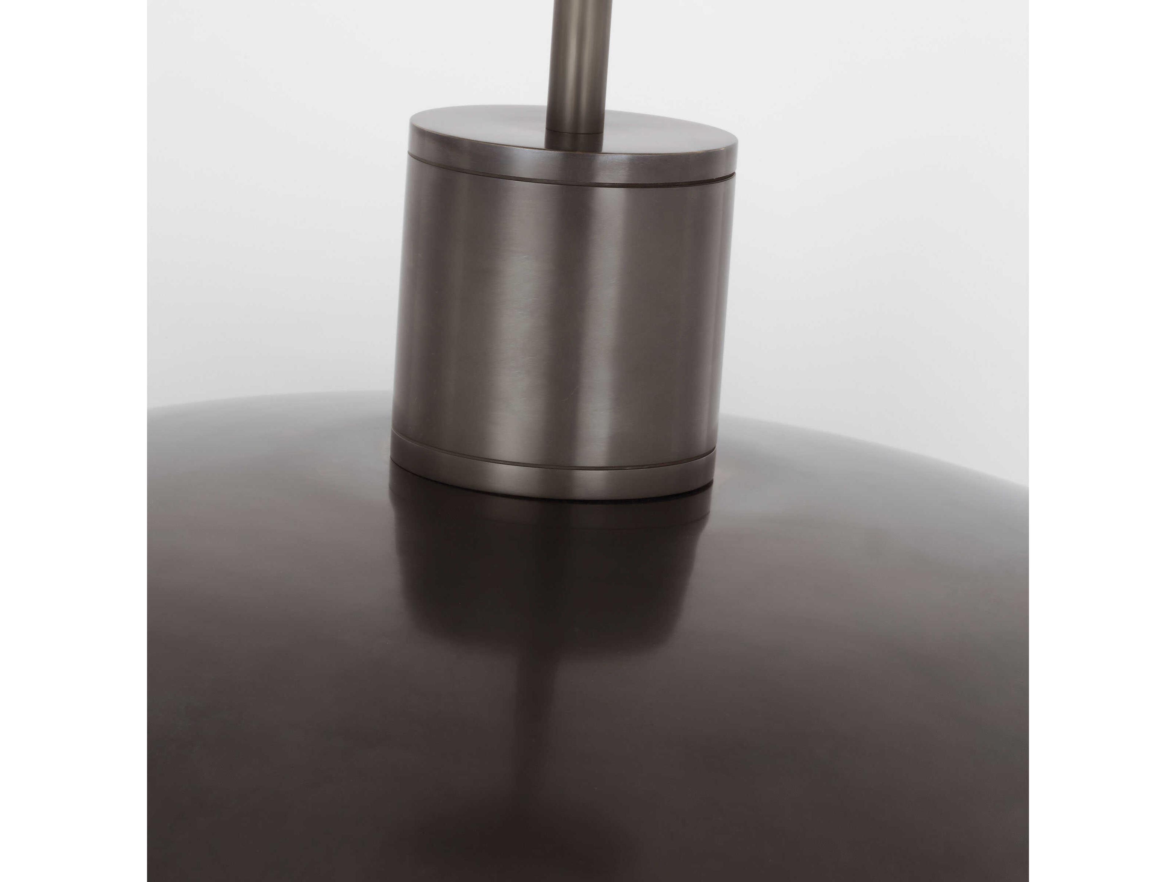 Visual Comfort Modern Shanti 2-Light Dark Bronze Dome Pendant