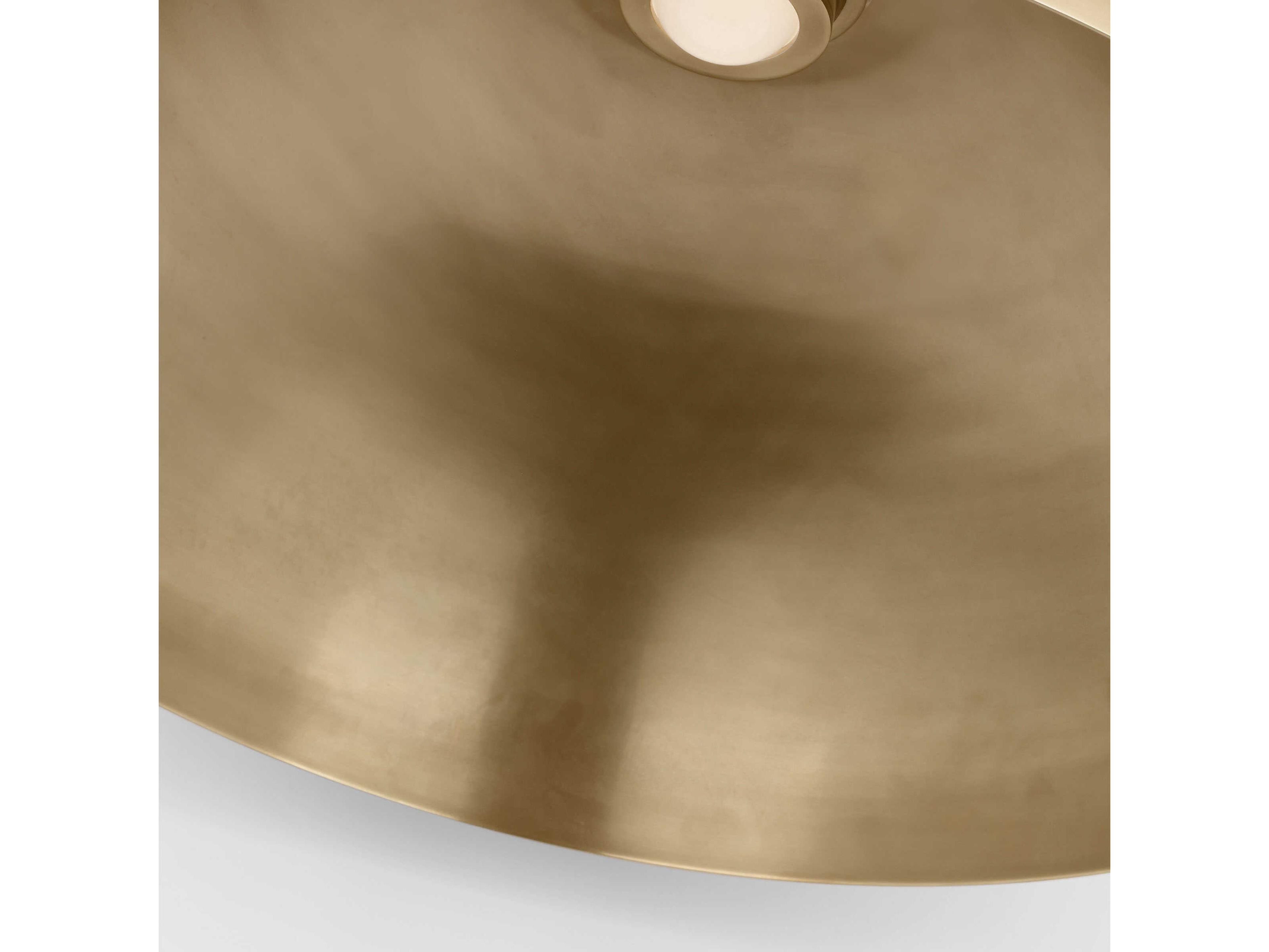 Visual Comfort Modern Shanti 2-Light Natural Brass Dome Pendant