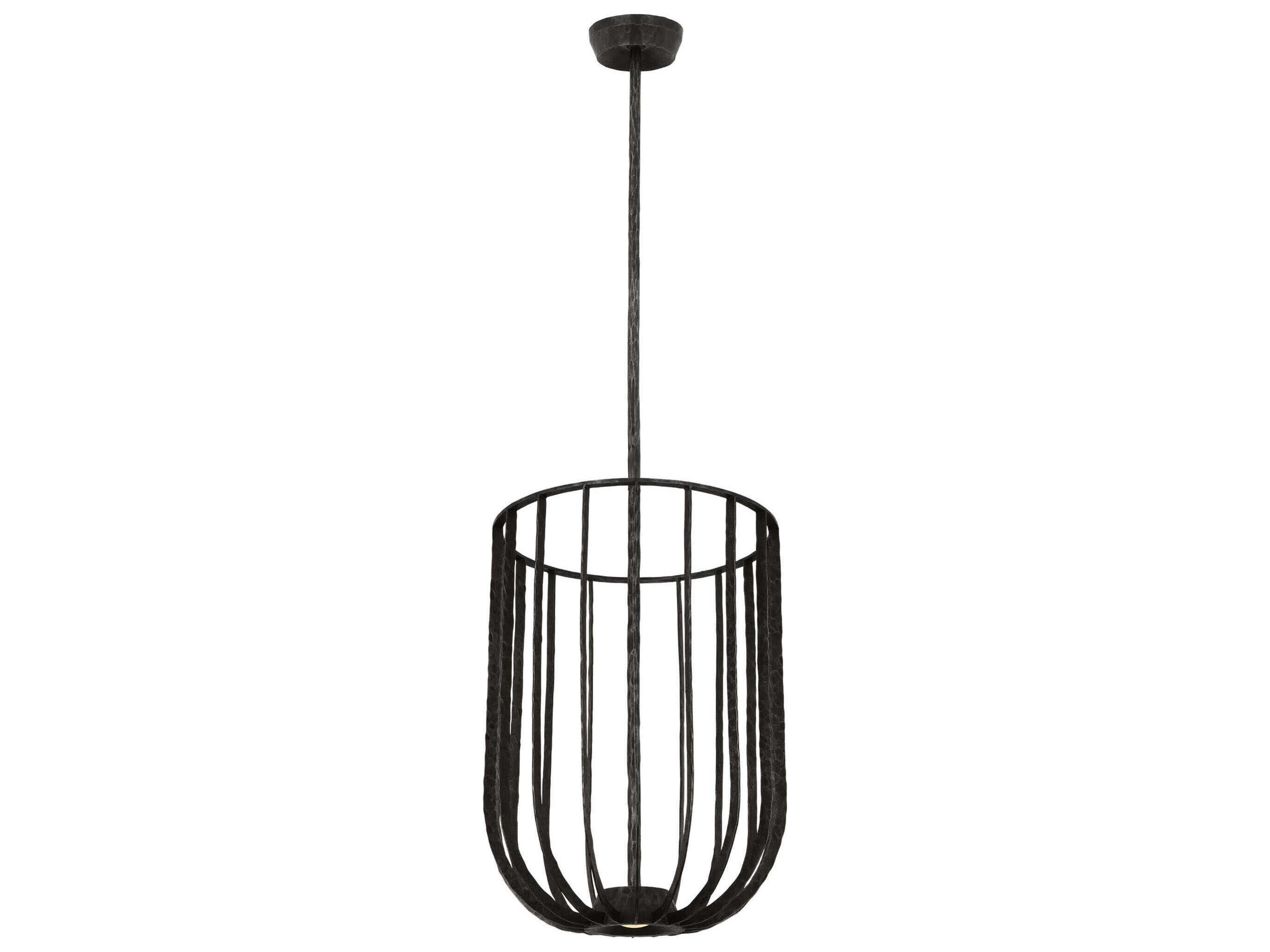 Sanchi 2-Light Aged Iron Gray Geometric Pendant