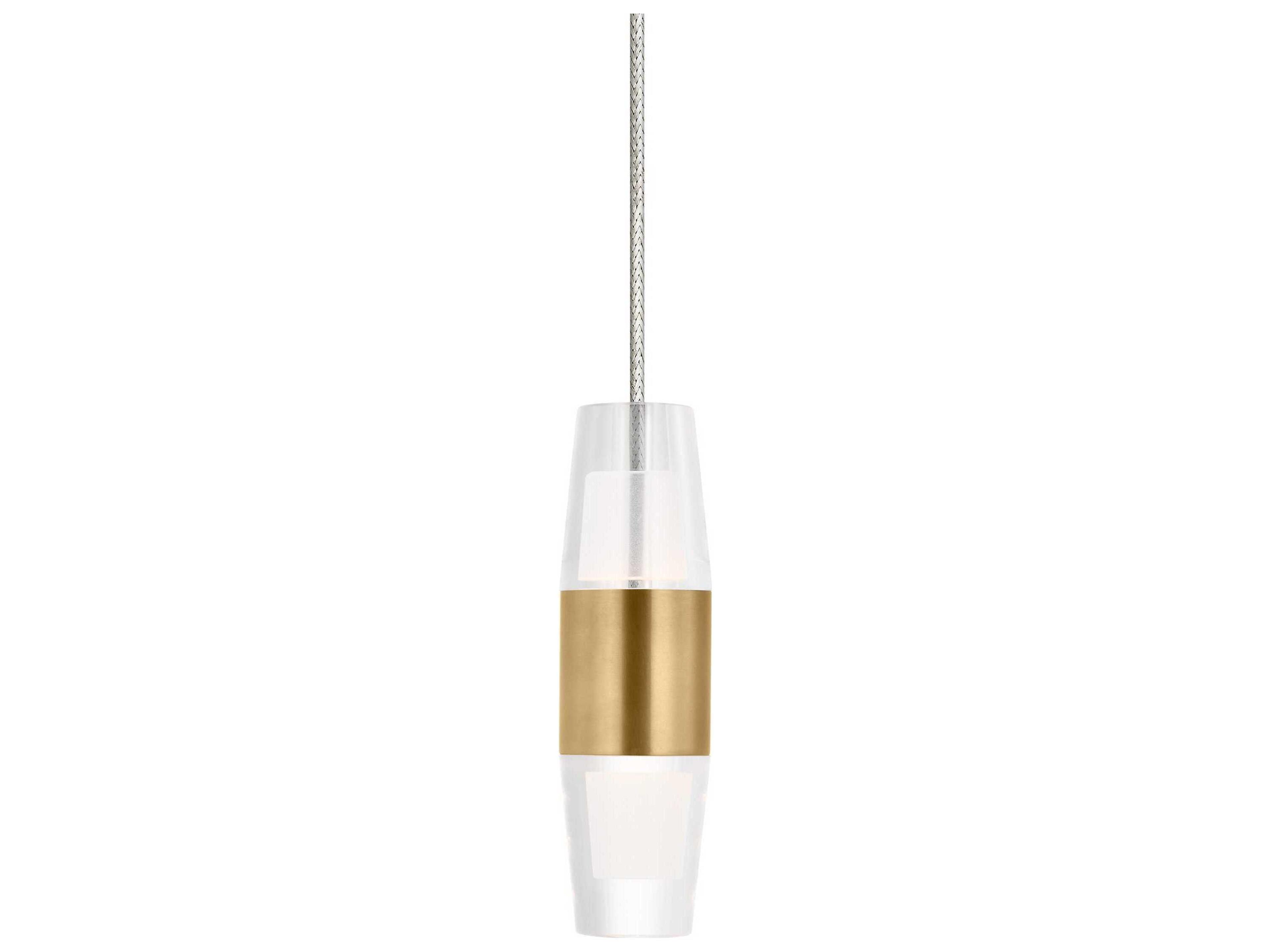 Lassell 1-Light Natural Brass Mini Pendant