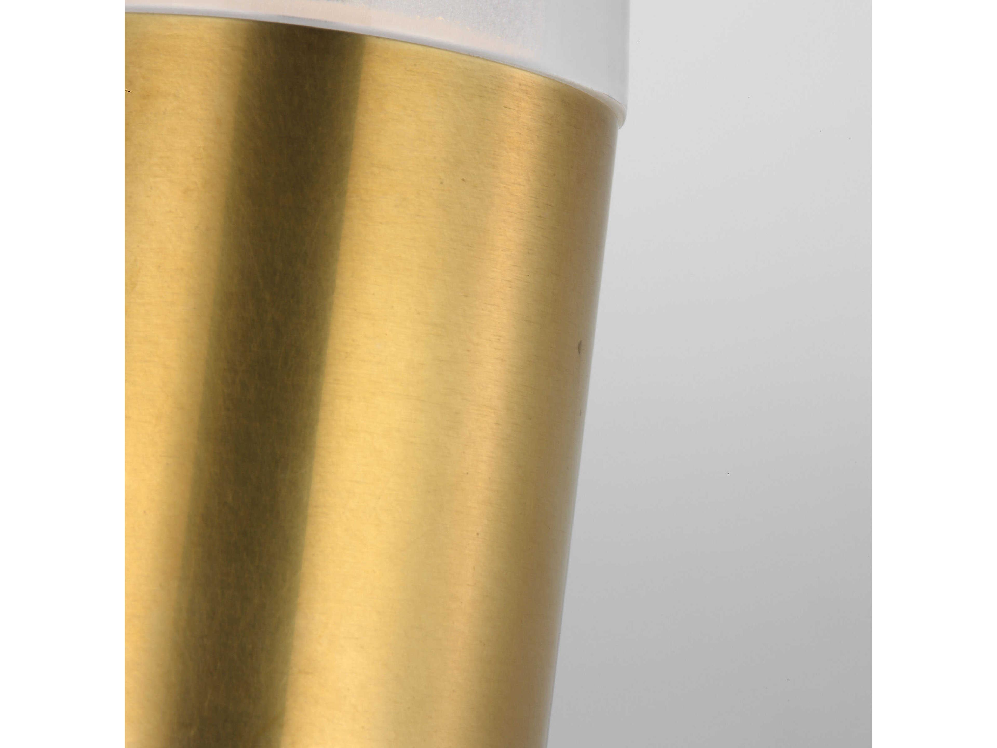 Visual Comfort Modern Lassell 1-Light Natural Brass Mini Pendant