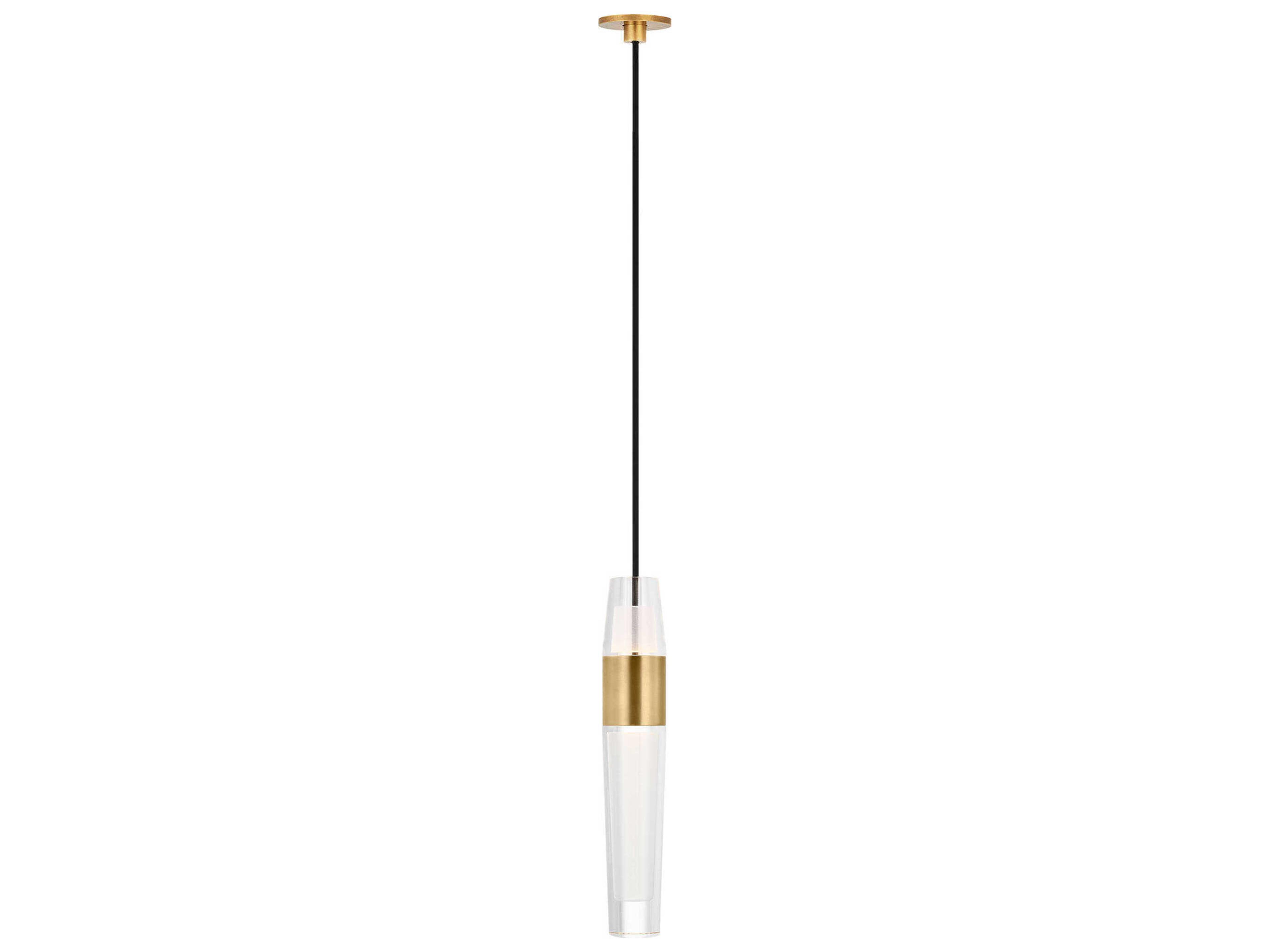 Lassell 1-Light Natural Brass Mini Pendant