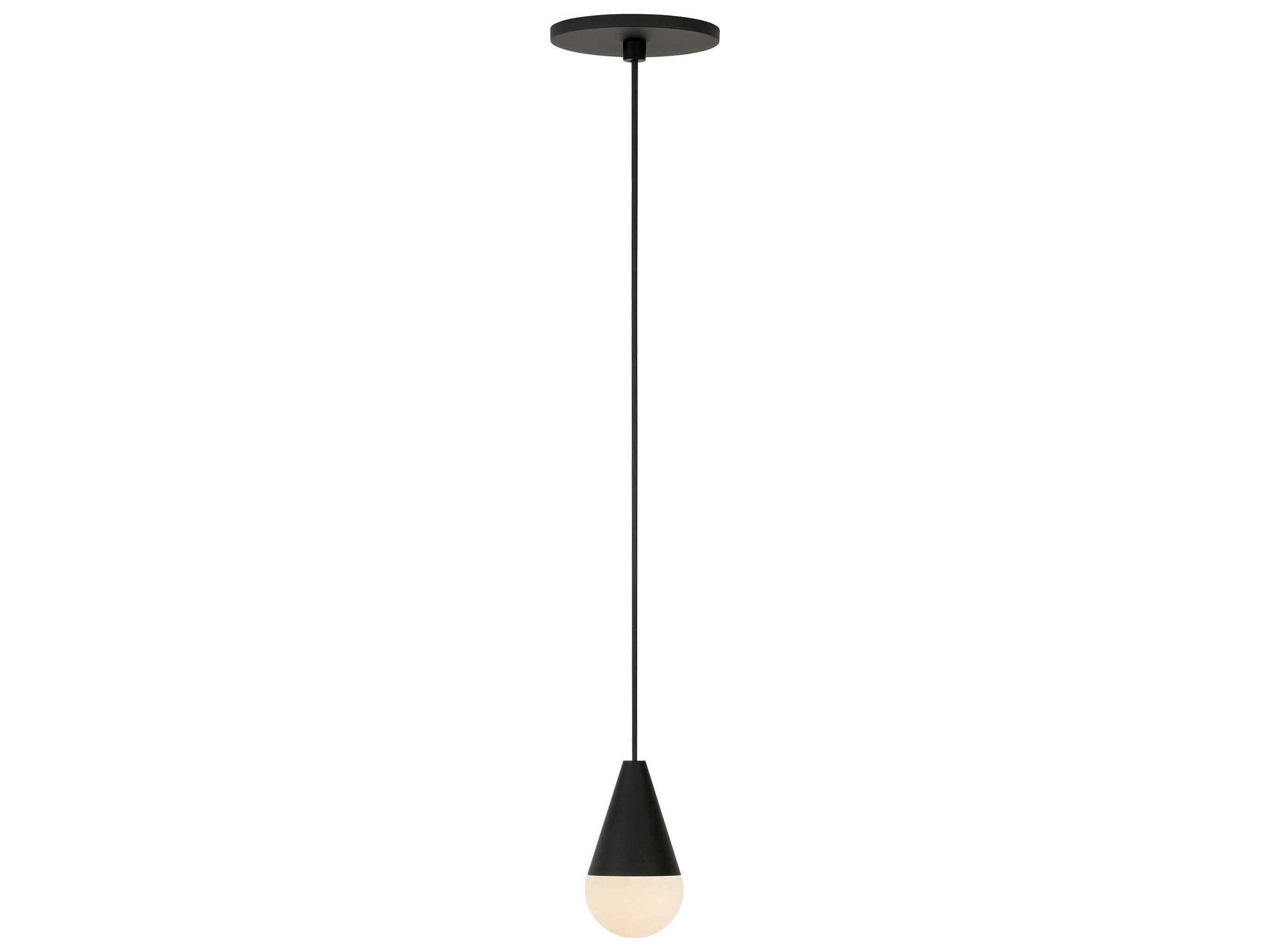Visual Comfort Modern Cupola 1-Light Nightshade Black Mini Pendant