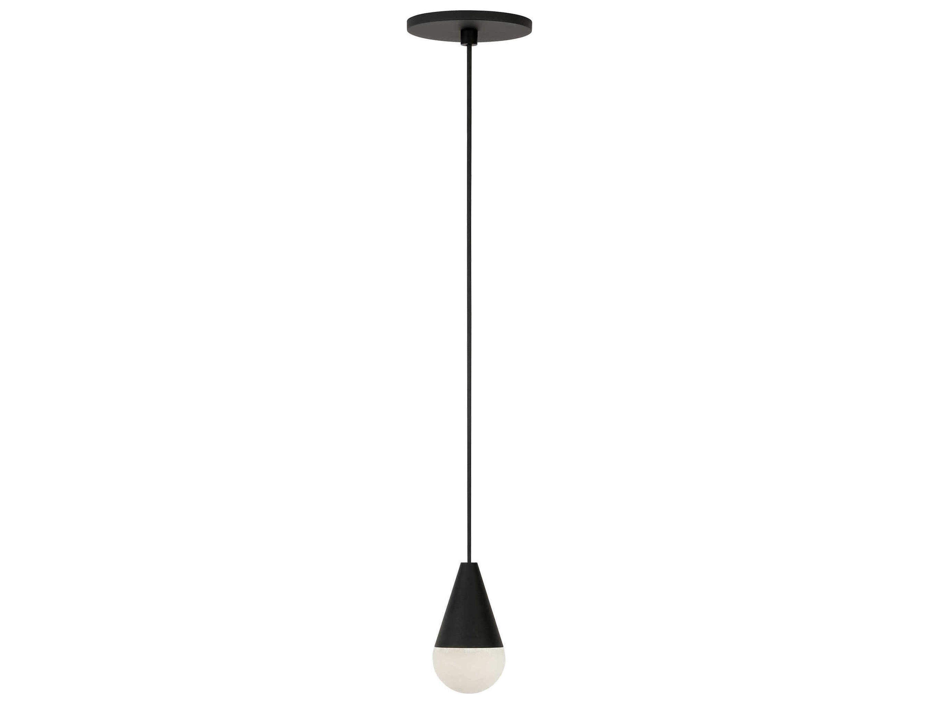 Visual Comfort Modern Cupola 1-Light Nightshade Black Mini Pendant