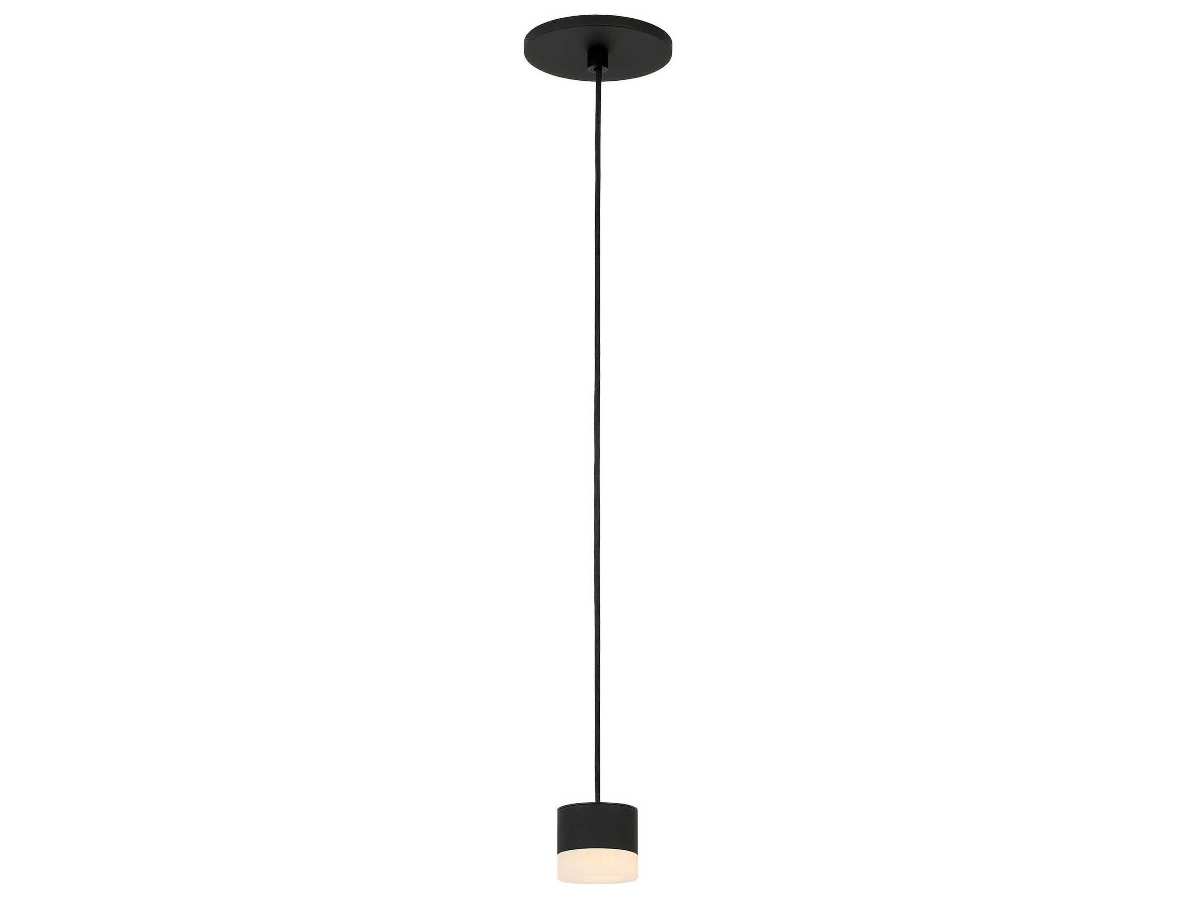Gable 1-Light Nightshade Black Mini Pendant