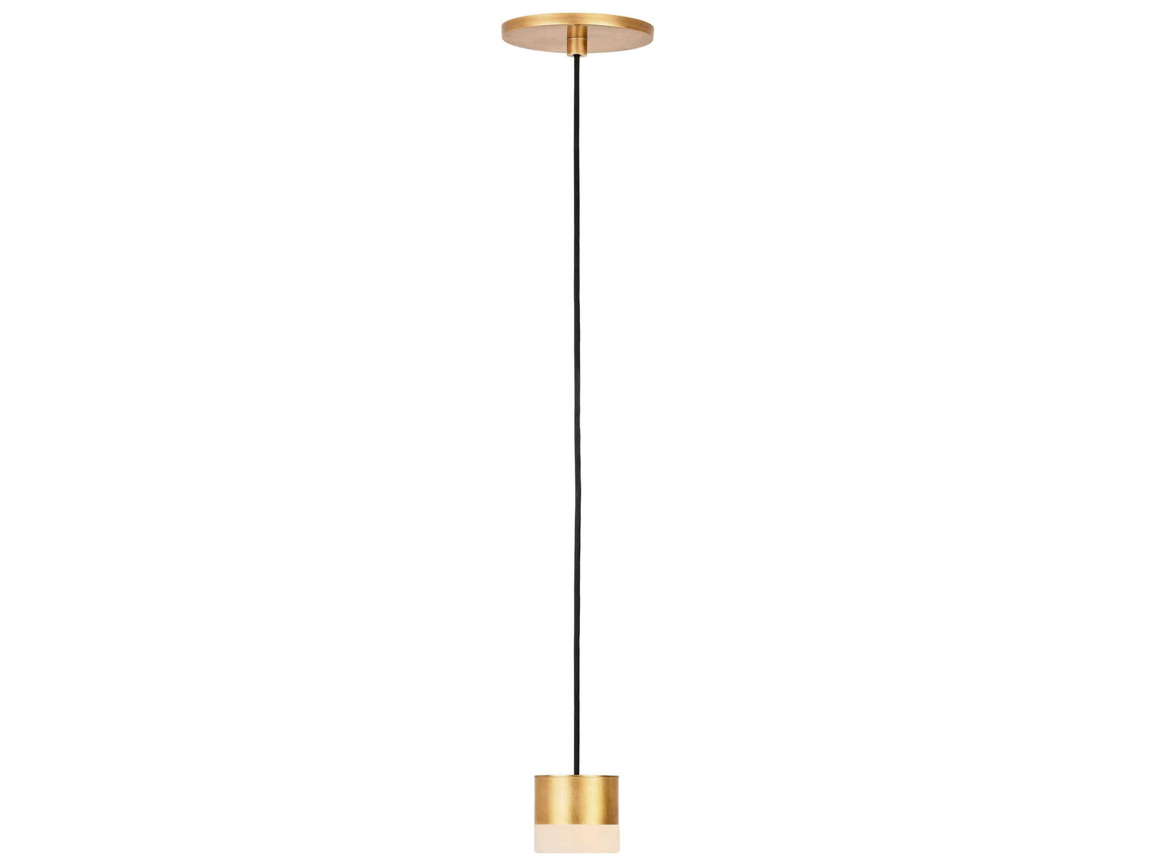 Gable LED Pendant Light in Hand Rubbed Antique Brass