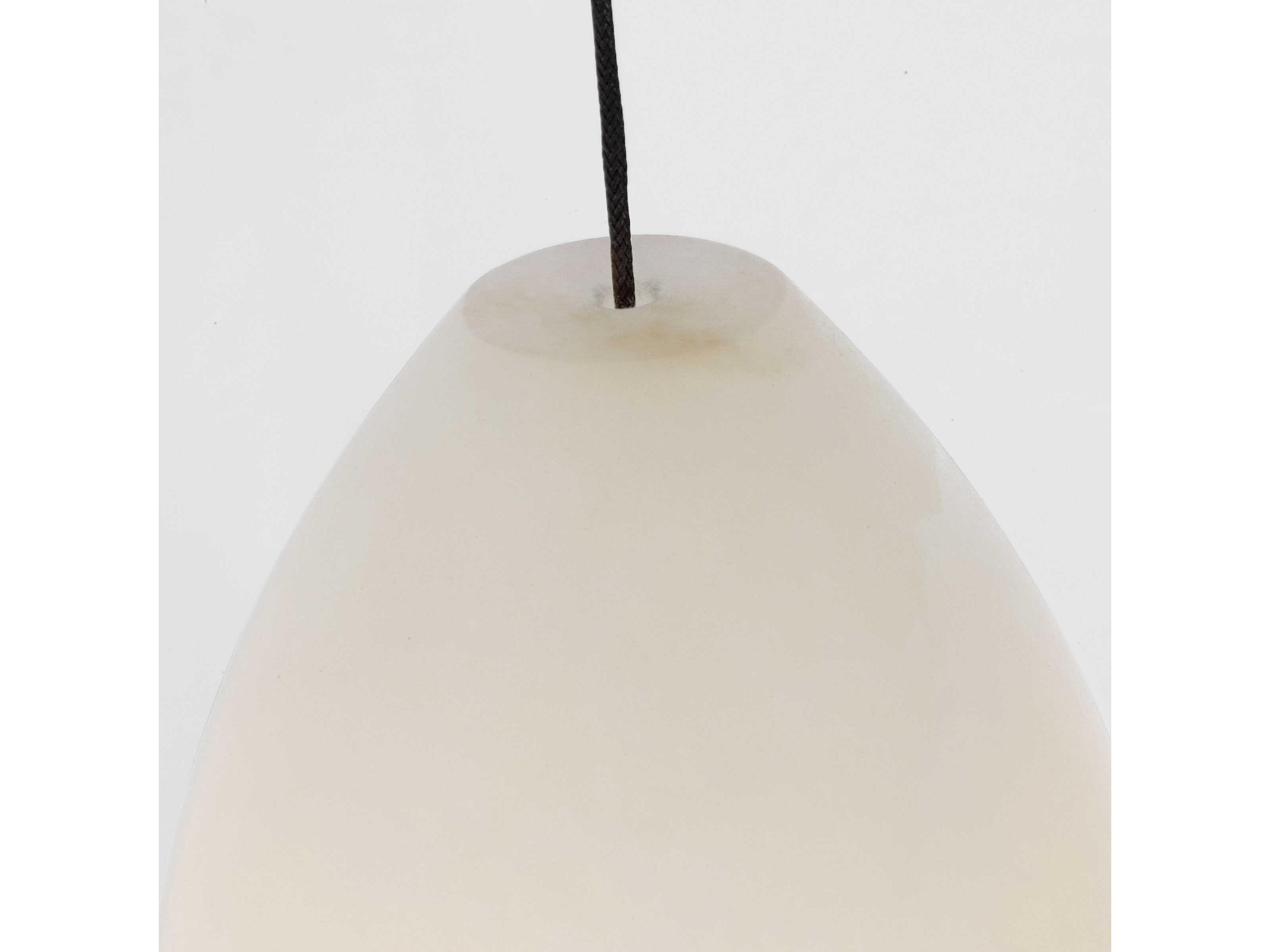 Visual Comfort Modern Alina 1-Light Nightshade Black White Mini Pendant