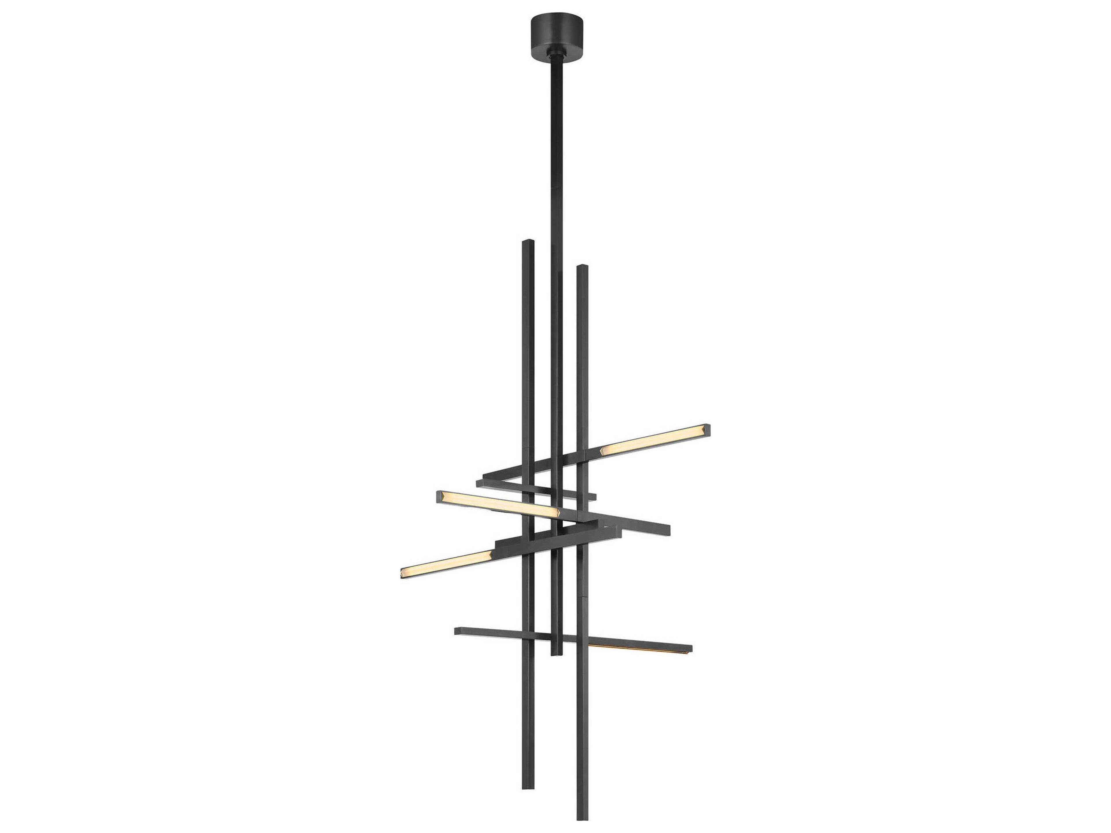 Cityscape 6-Light Bronze Geometric Linear Pendant