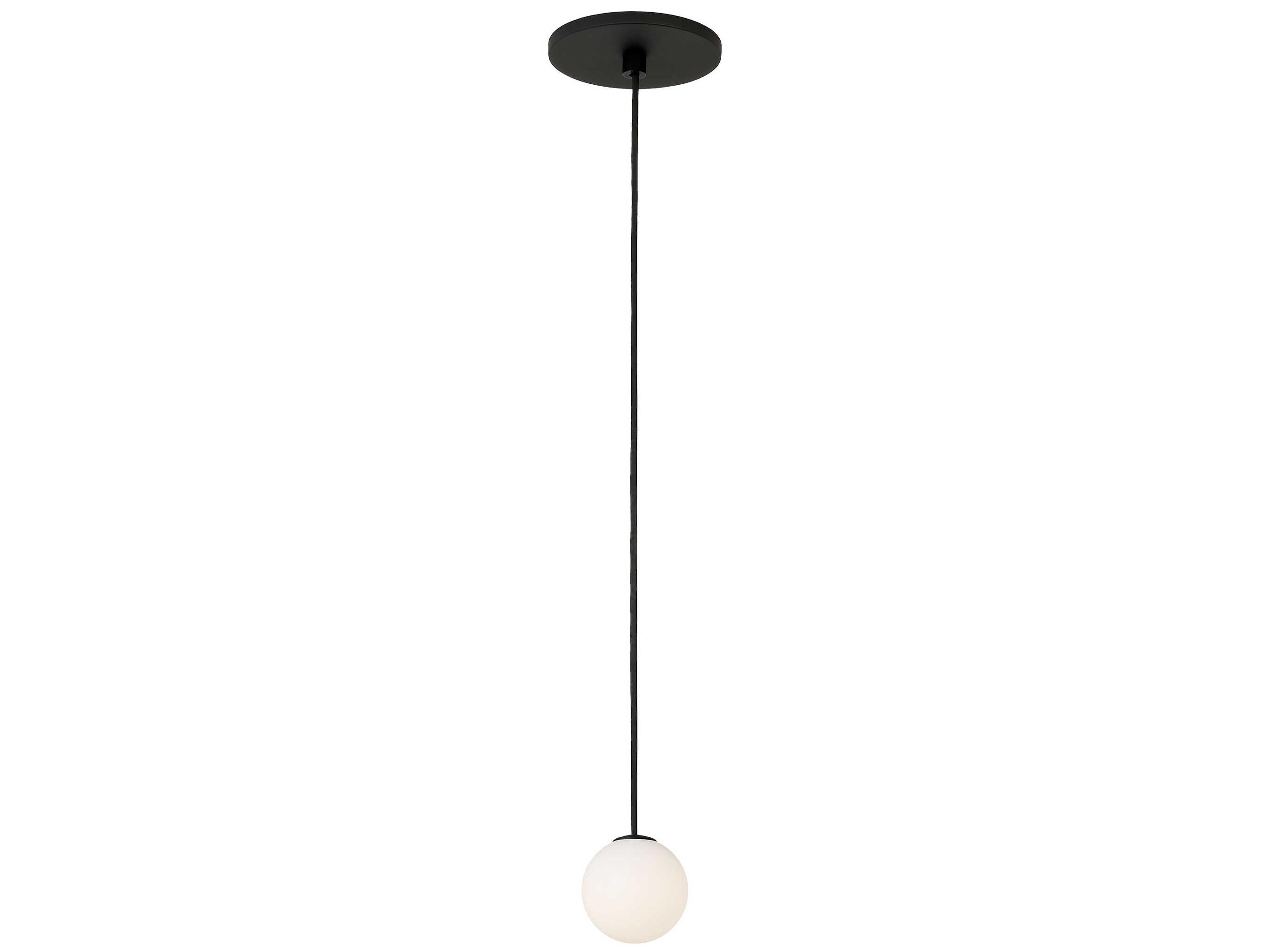 Visual Comfort Modern Orbet 1-Light Nightshade Black Globe Mini Pendant
