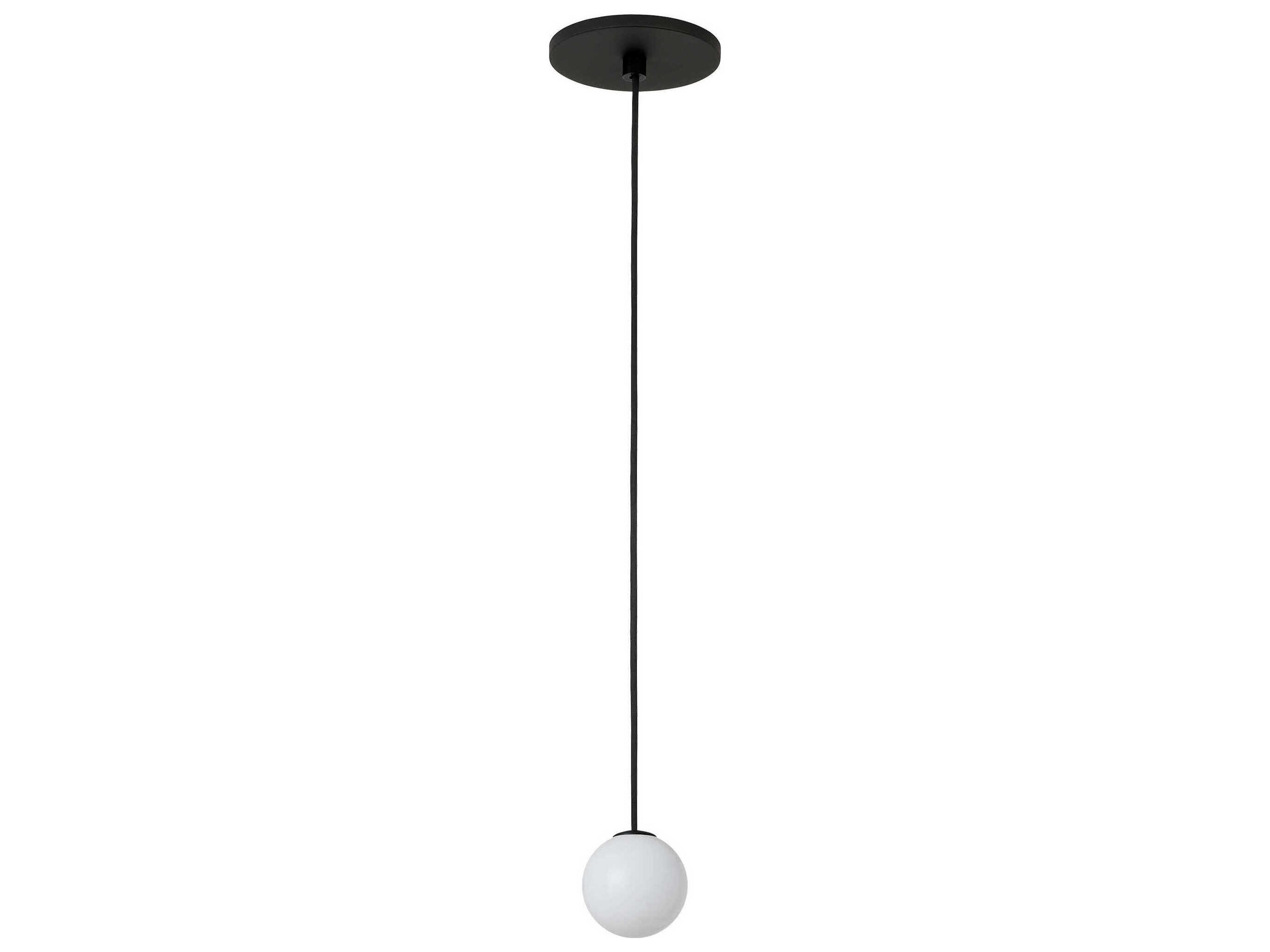 Visual Comfort Modern Orbet 1-Light Nightshade Black Globe Mini Pendant