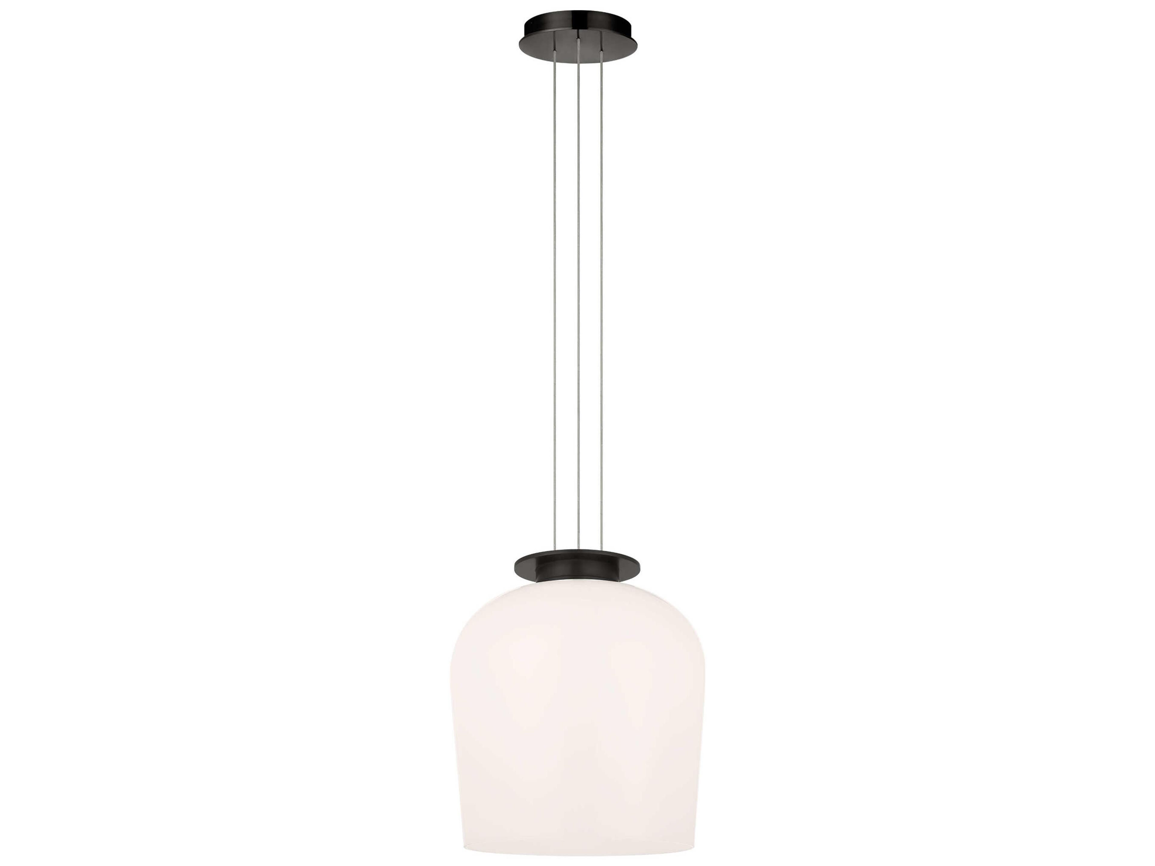 Visual Comfort Modern Vetro 1-Light Bronze Mini Pendant