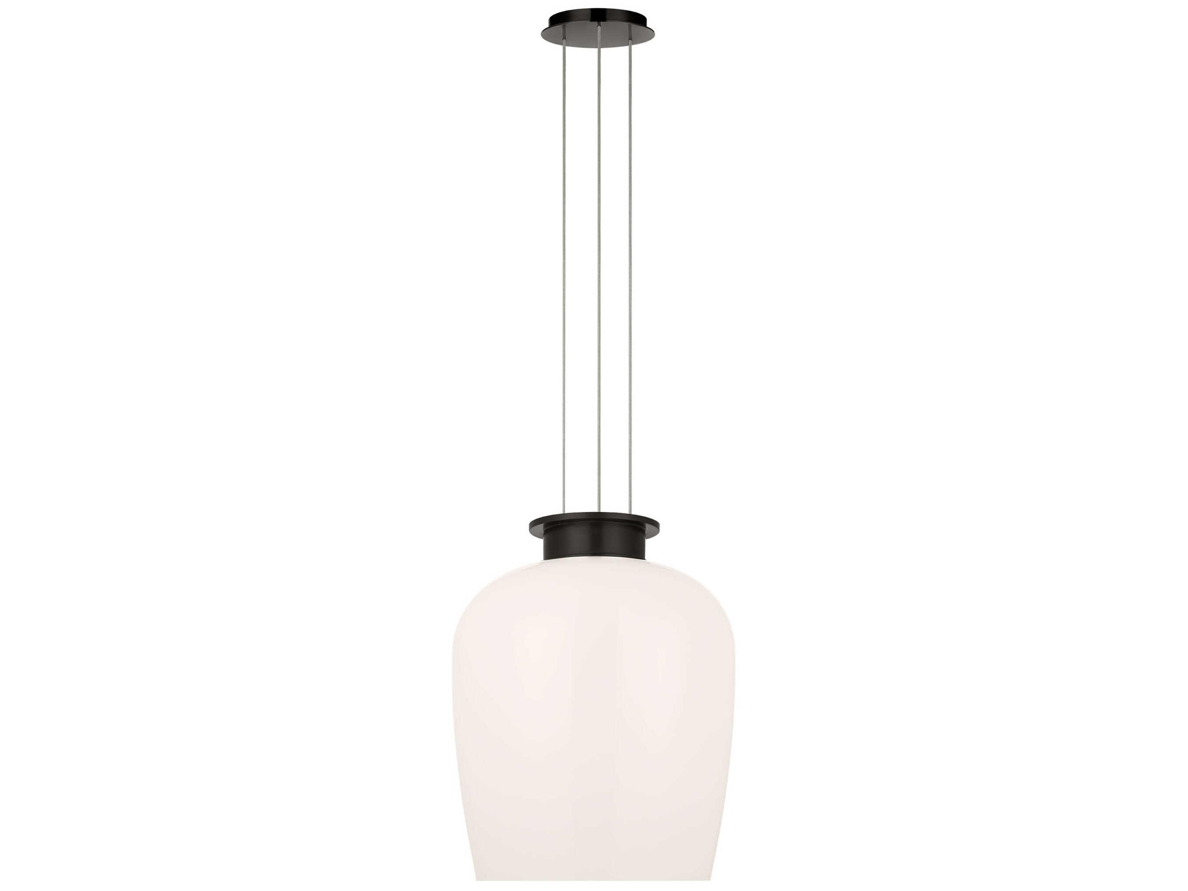 Visual Comfort Modern Vetro 1-Light Bronze Pendant