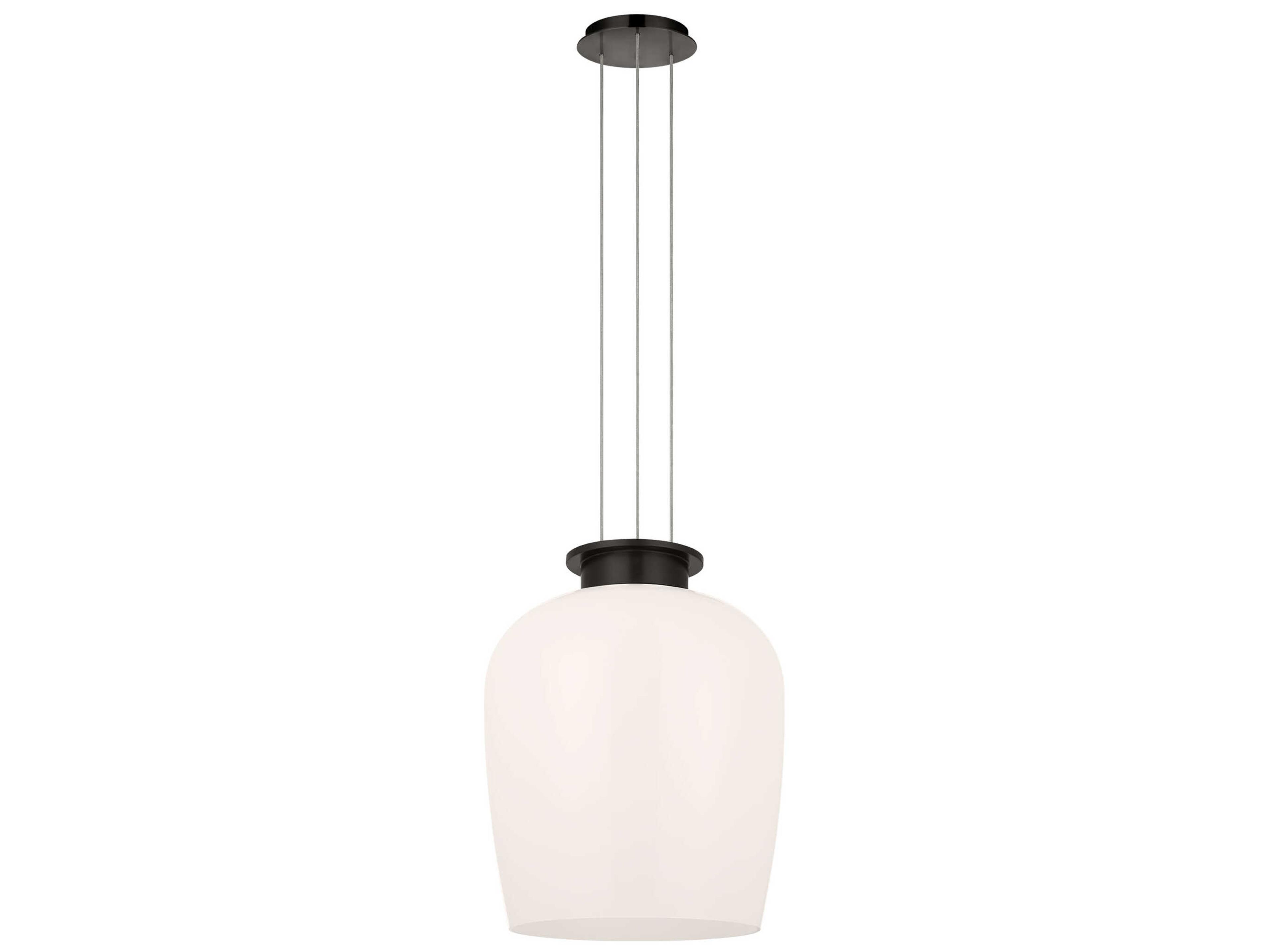 Visual Comfort Modern Vetro 1-Light Bronze Pendant