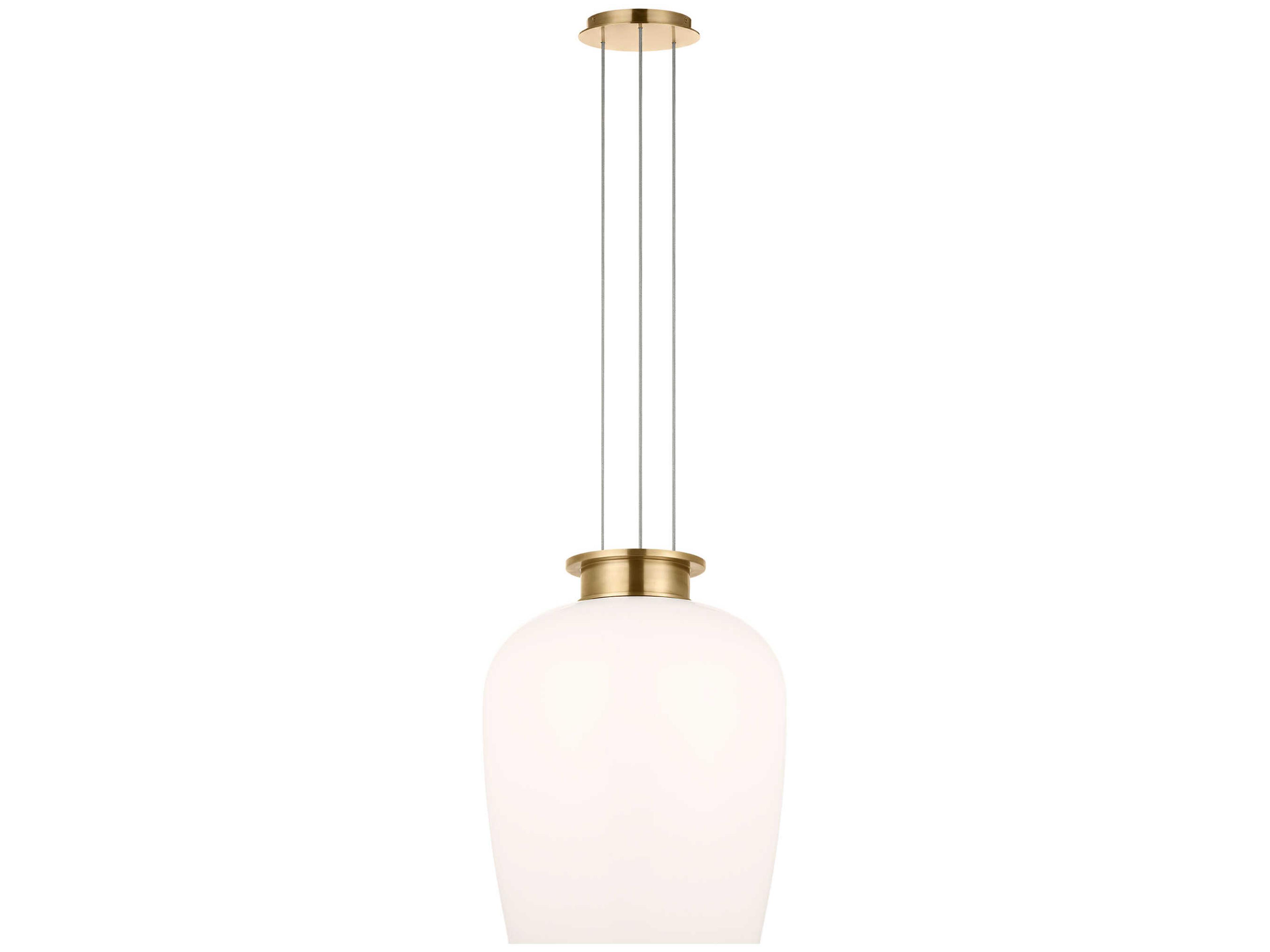 Vetro 1-Light Hand Rubbed Antique Brass Pendant