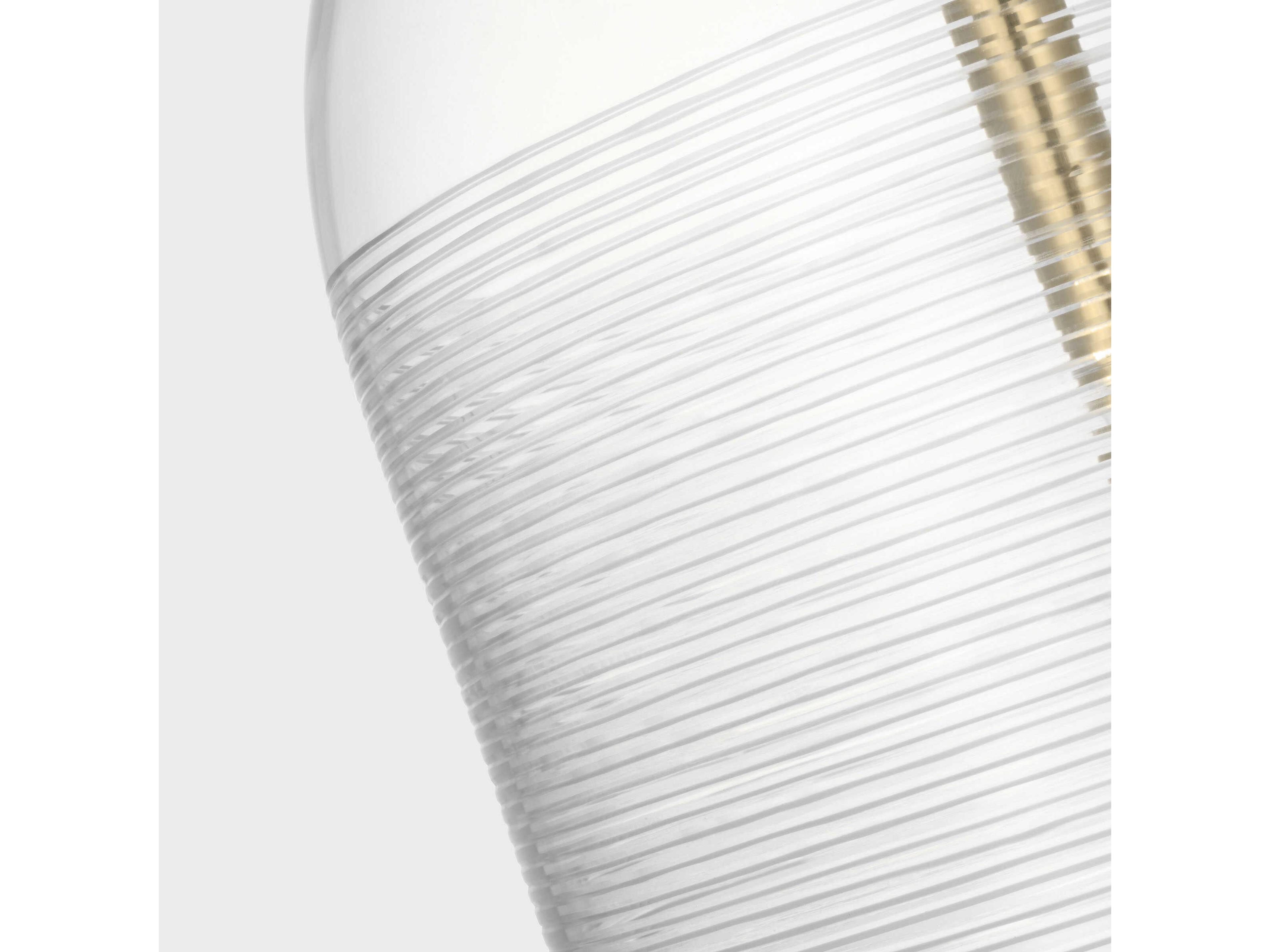 Visual Comfort Modern Leano 1-Light Brass Pendant