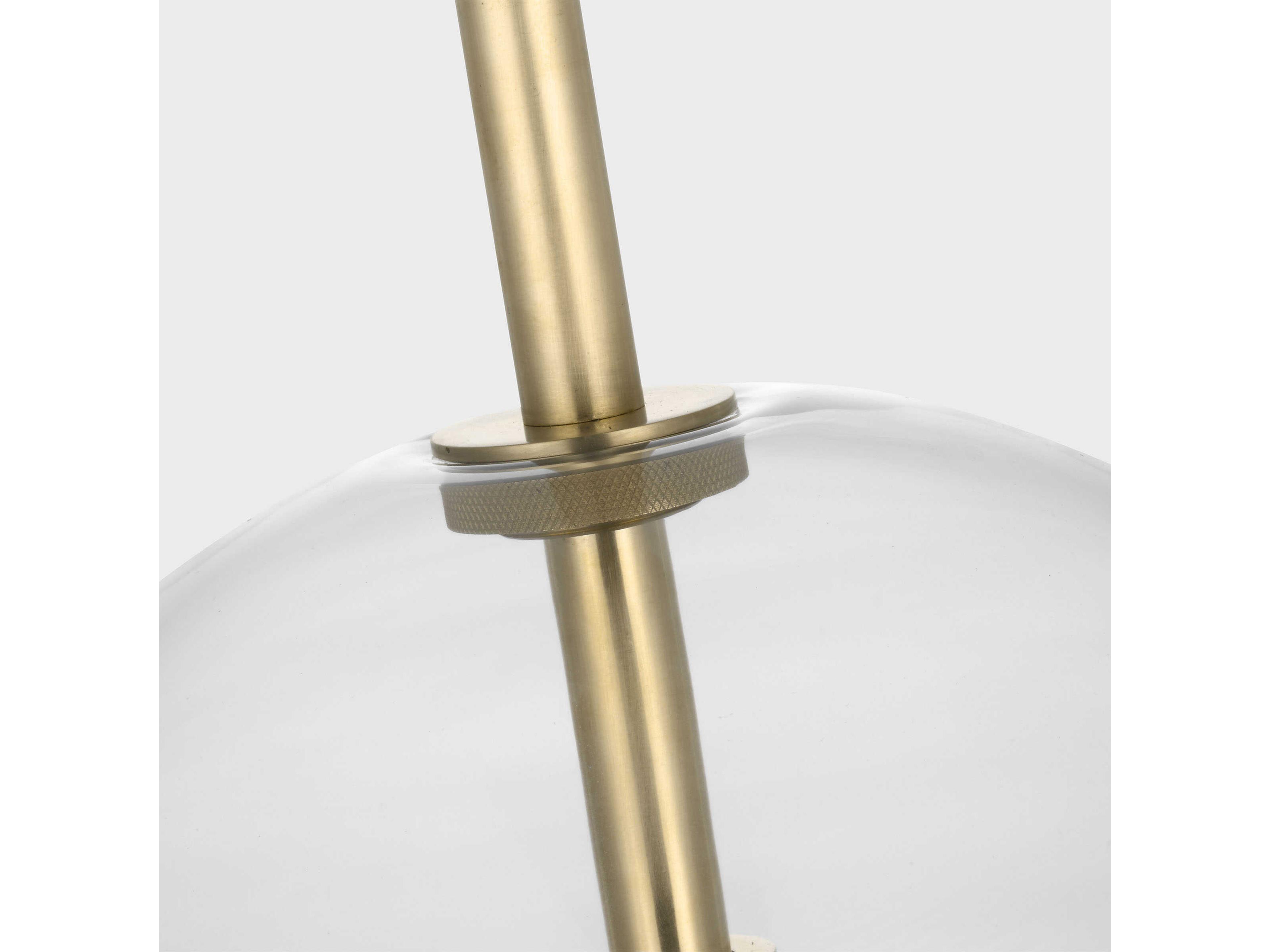 Visual Comfort Modern Leano 1-Light Brass Mini Pendant