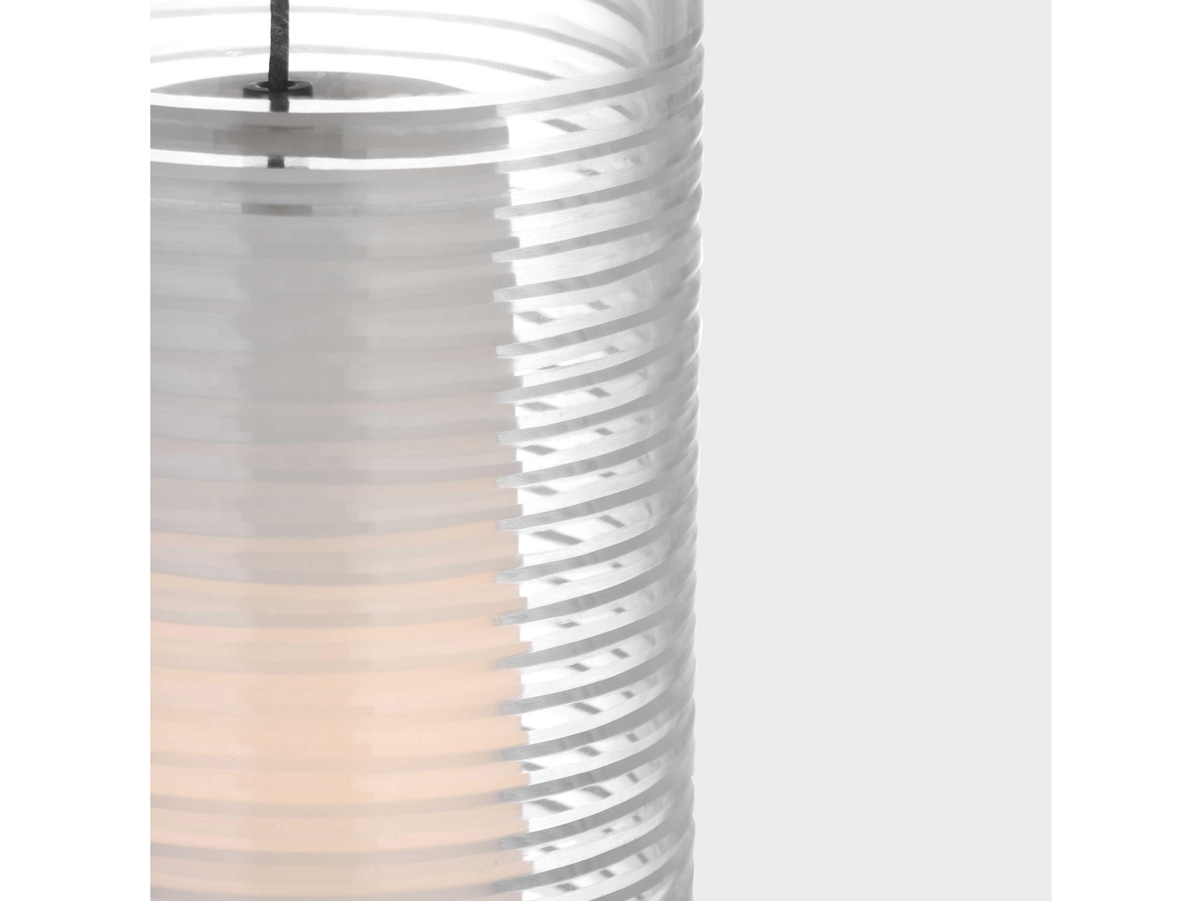 Visual Comfort Modern Leano 1-Light Bronze Cylinder Mini Pendant