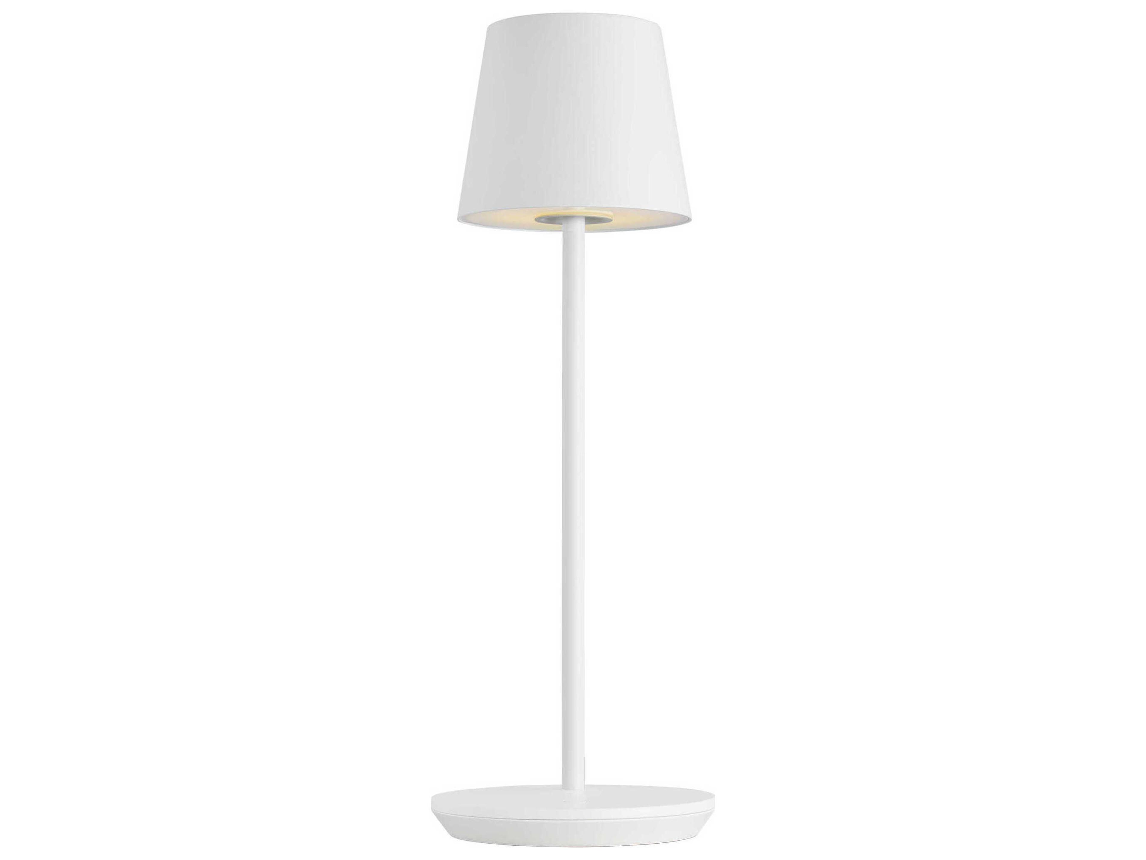 Visual Comfort Modern Nevis Matte White Table Lamp
