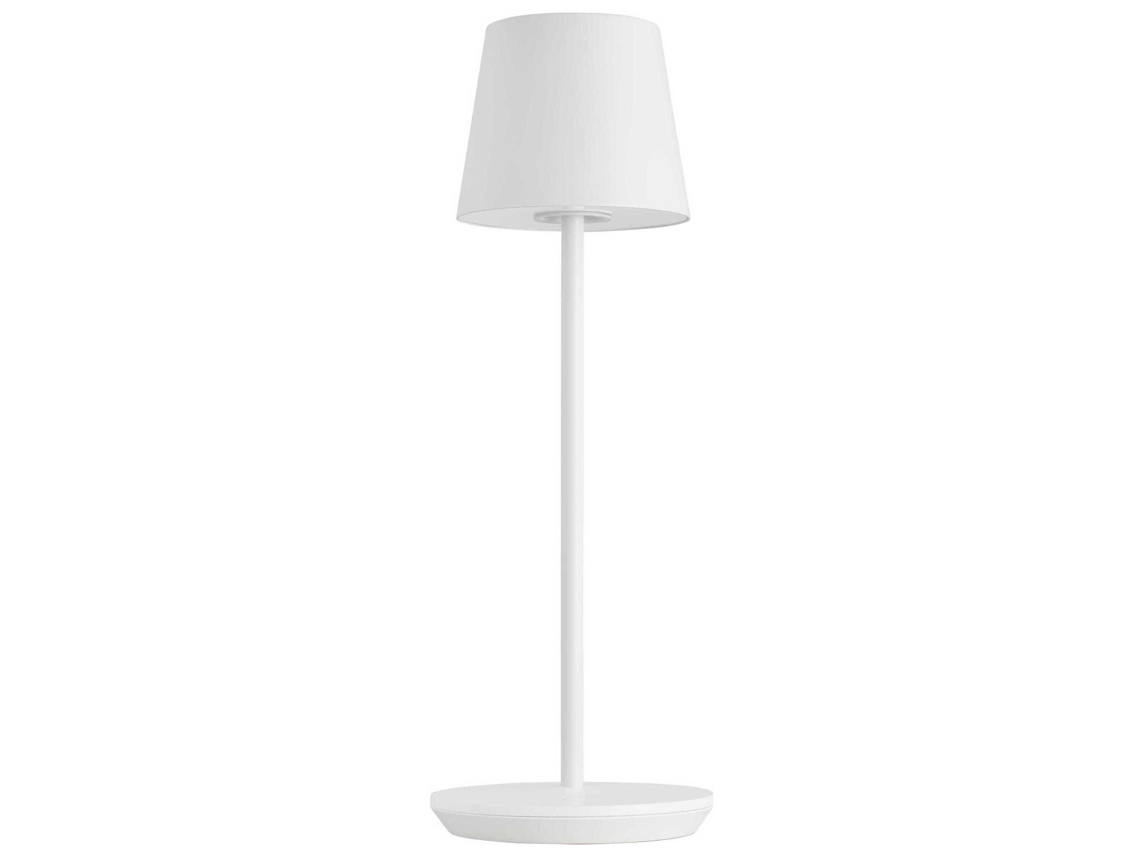 Visual Comfort Modern Nevis Matte White Table Lamp