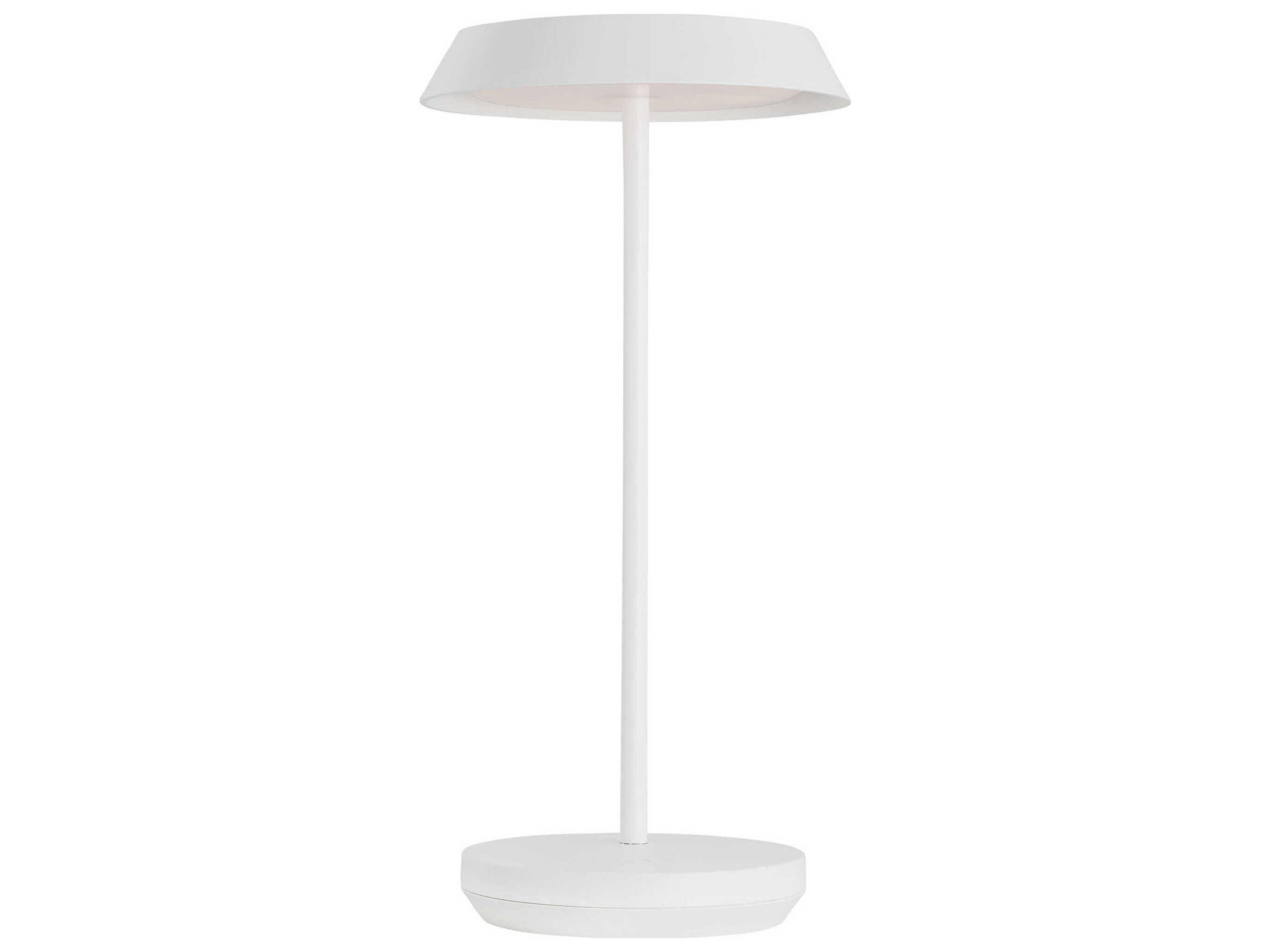 Visual Comfort Modern Tepa Matte White Table Lamp